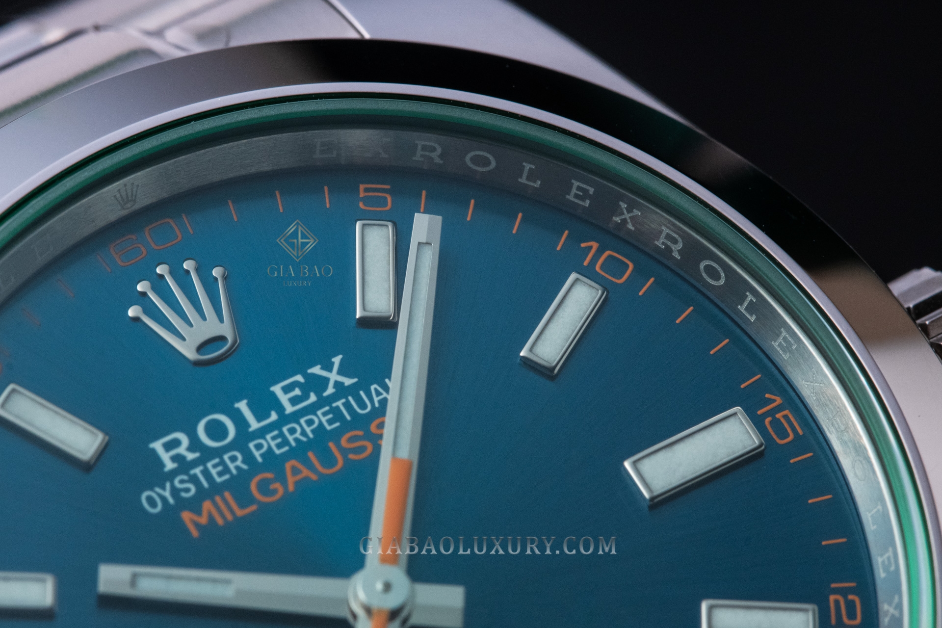 Đồng Hồ Rolex Milgauss 116400GV Mặt Số Xanh