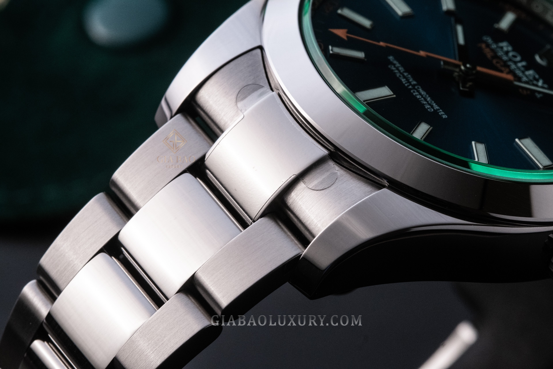 Đồng Hồ Rolex Milgauss 116400GV Mặt Số Xanh