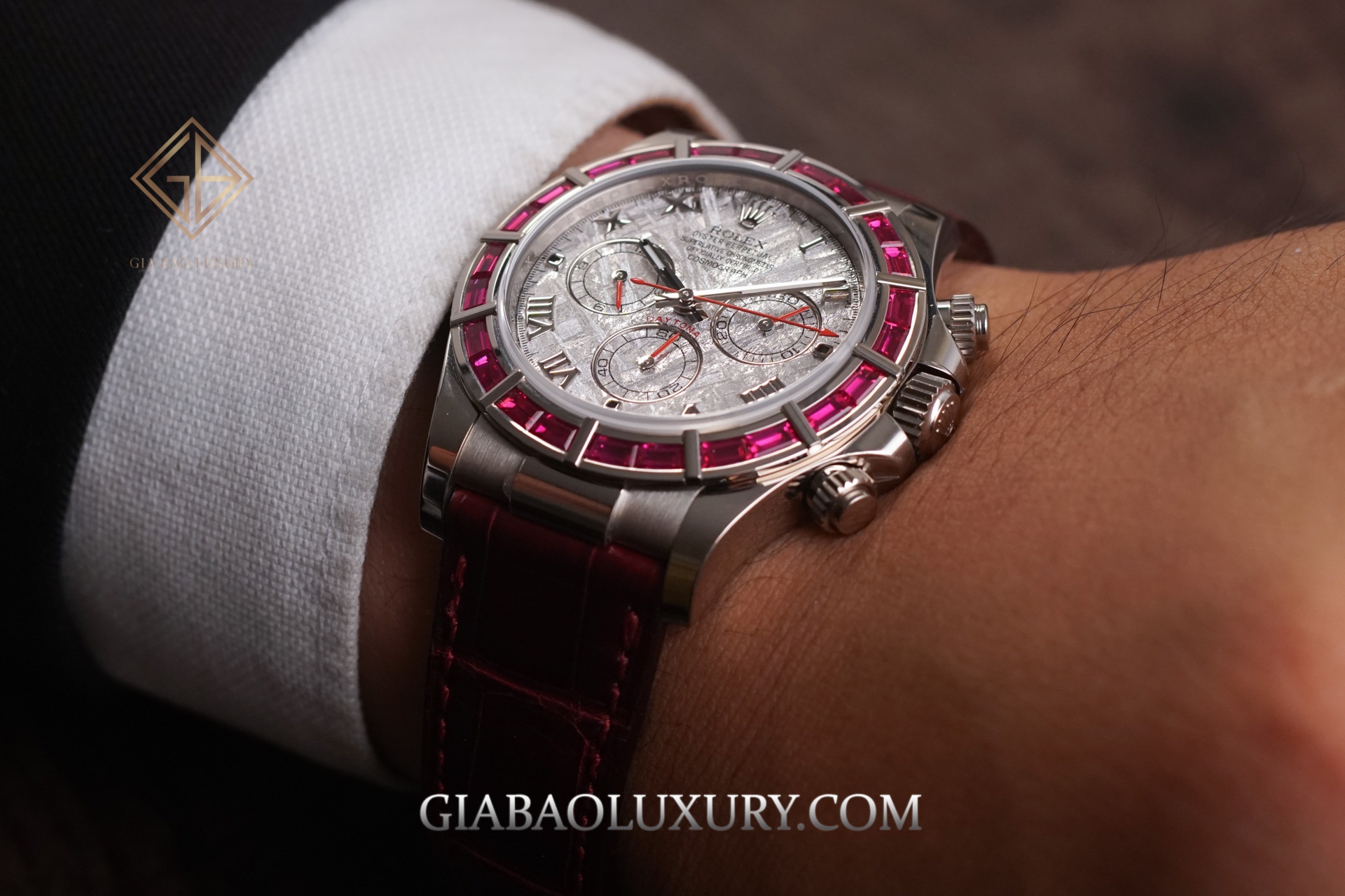 Review Đồng Hồ Rolex Cosmograph Daytona 116589-SALV Mặt số Thiên Thạch Vành Bezel Ruby Đỏ Siêu Hiếm