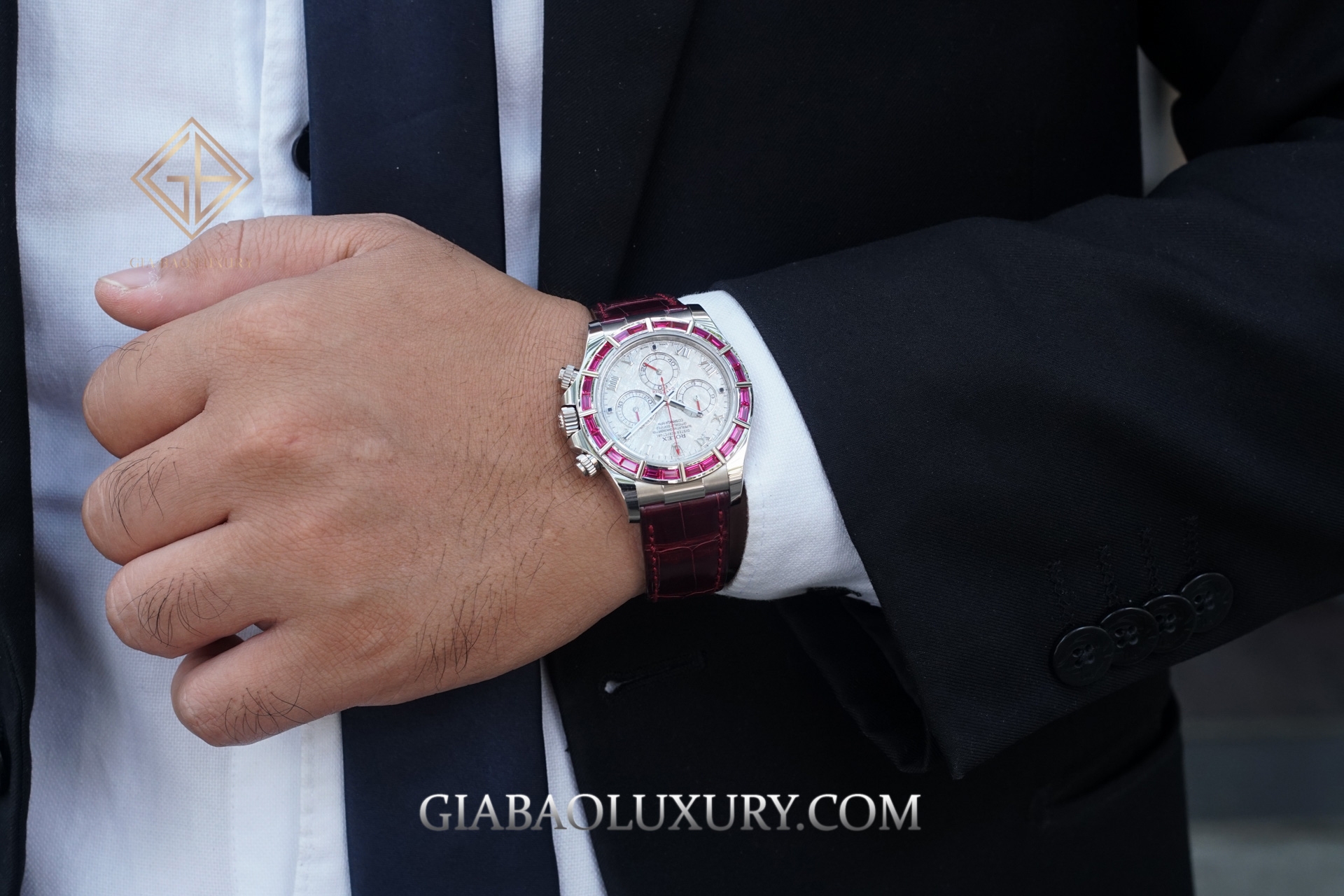 Review Đồng Hồ Rolex Cosmograph Daytona 116589-SALV Mặt số Thiên Thạch Vành Bezel Ruby Đỏ Siêu Hiếm