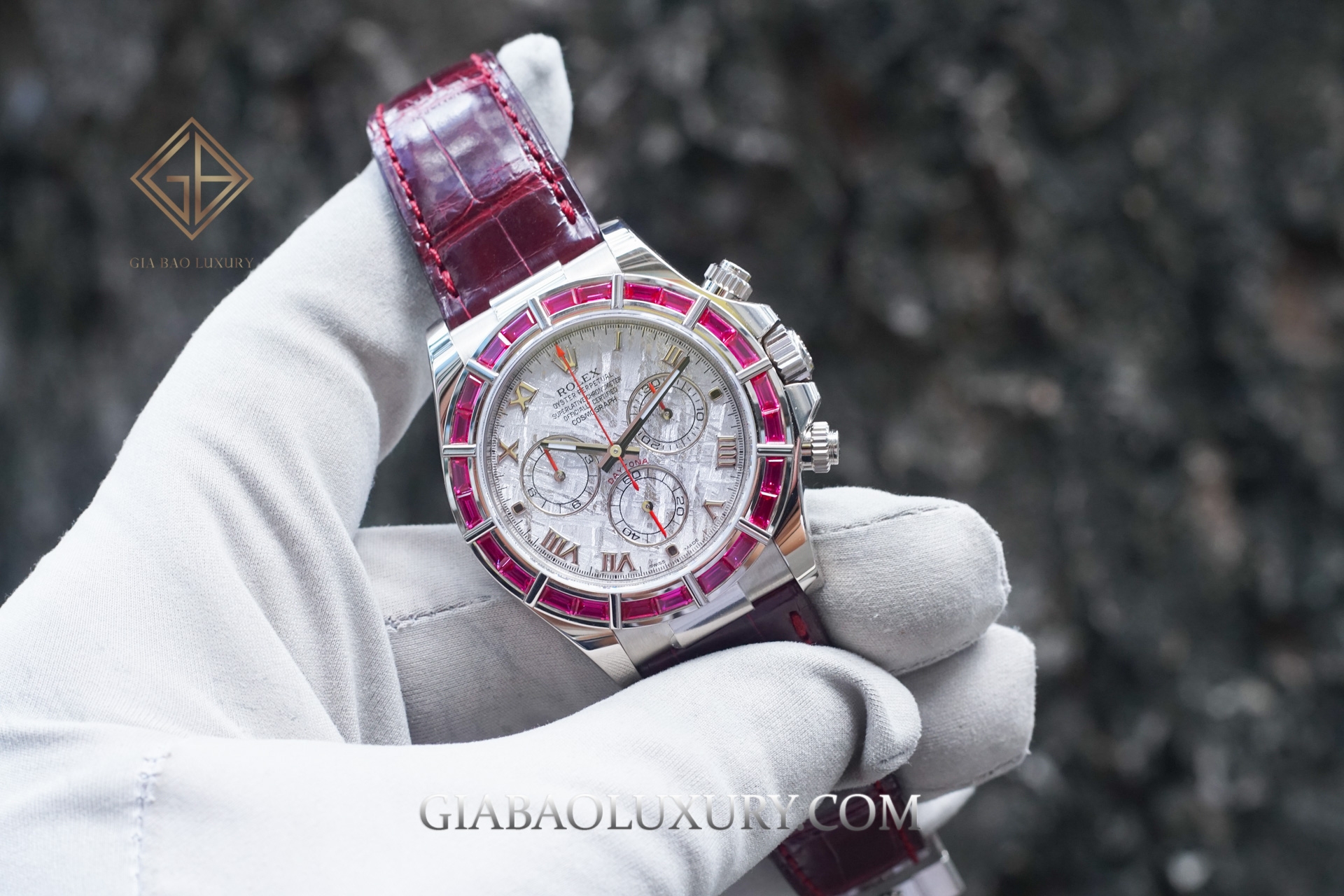 Review Đồng Hồ Rolex Cosmograph Daytona 116589-SALV Mặt số Thiên Thạch Vành Bezel Ruby Đỏ Siêu Hiếm