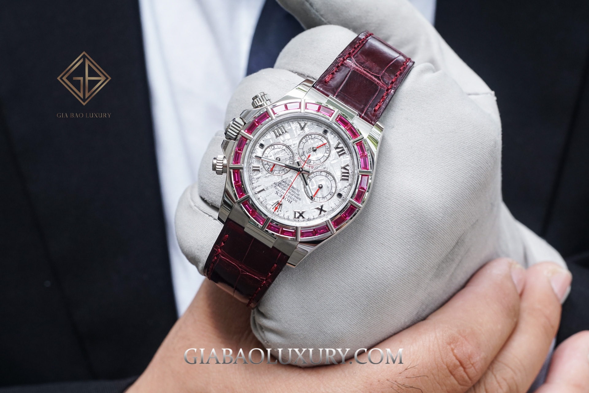 Review Đồng Hồ Rolex Cosmograph Daytona 116589-SALV Mặt số Thiên Thạch Vành Bezel Ruby Đỏ Siêu Hiếm