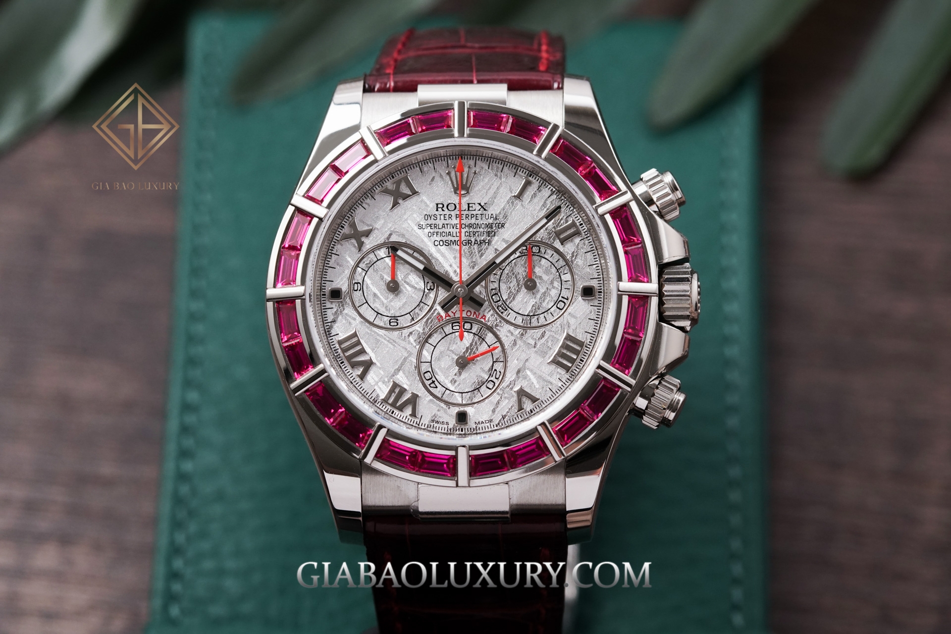 Review Đồng Hồ Rolex Cosmograph Daytona 116589-SALV Mặt số Thiên Thạch Vành Bezel Ruby Đỏ Siêu Hiếm