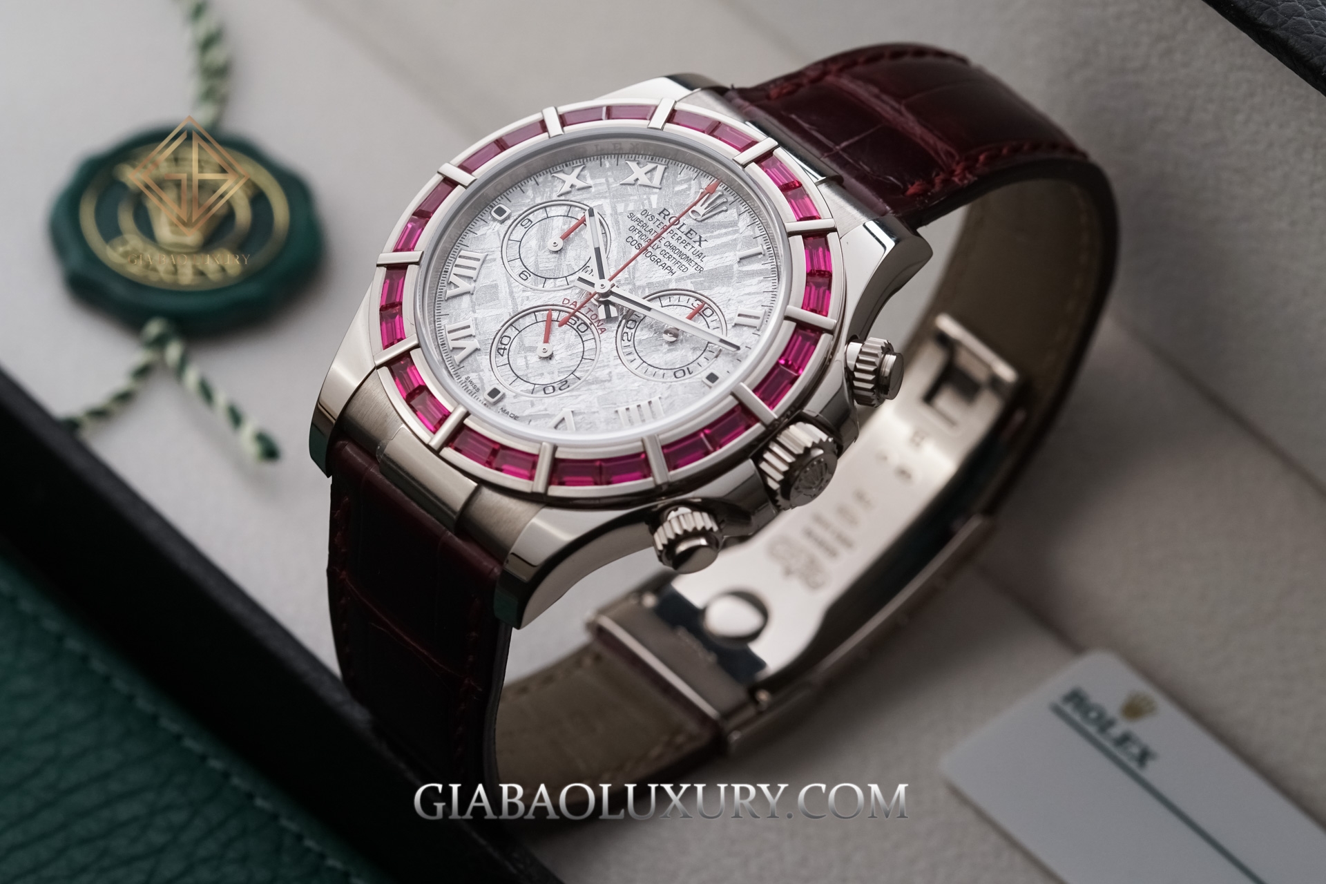 Review Đồng Hồ Rolex Cosmograph Daytona 116589-SALV Mặt số Thiên Thạch Vành Bezel Ruby Đỏ Siêu Hiếm