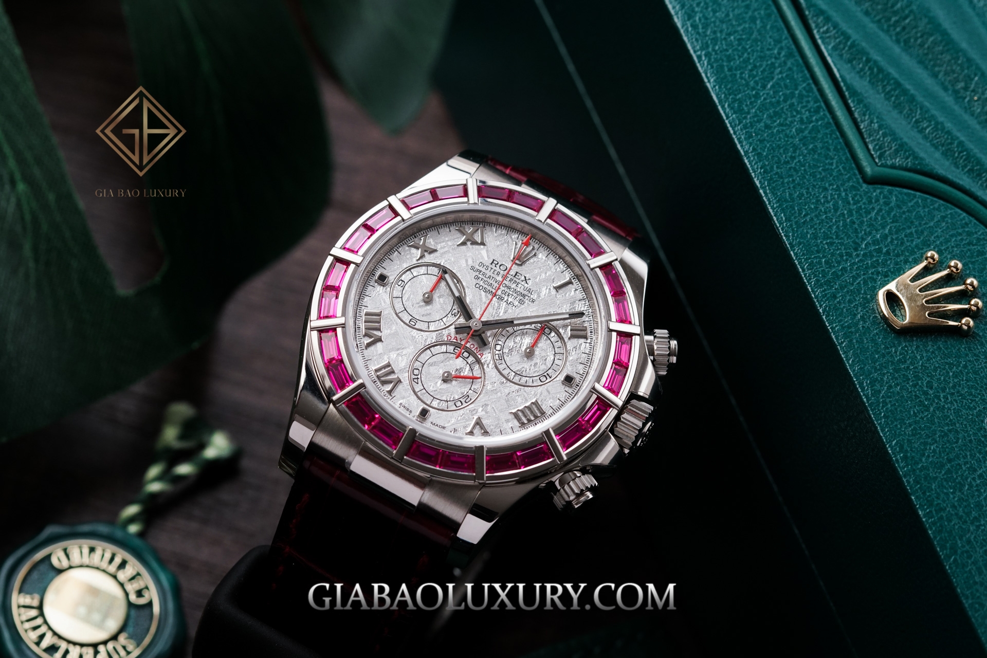 Review Đồng Hồ Rolex Cosmograph Daytona 116589-SALV Mặt số Thiên Thạch Vành Bezel Ruby Đỏ Siêu Hiếm