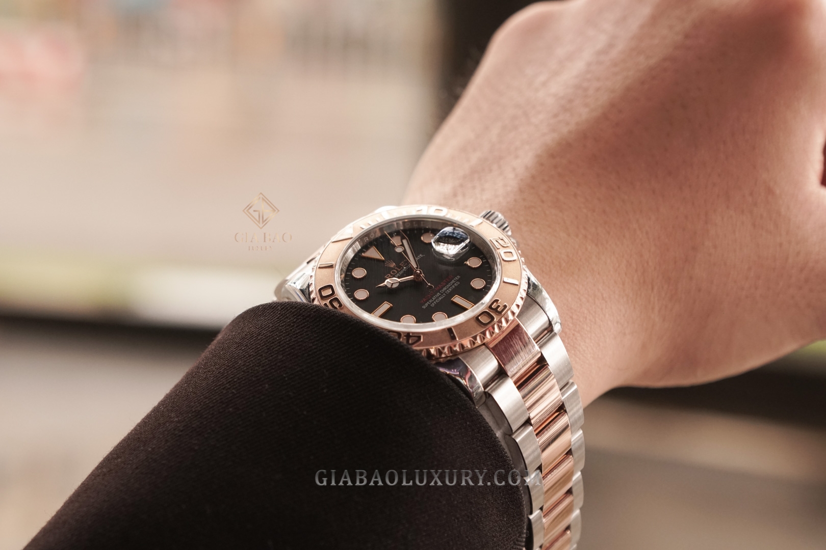 Đồng Hồ Rolex Yacht-Master 116621 Mặt Số Đen