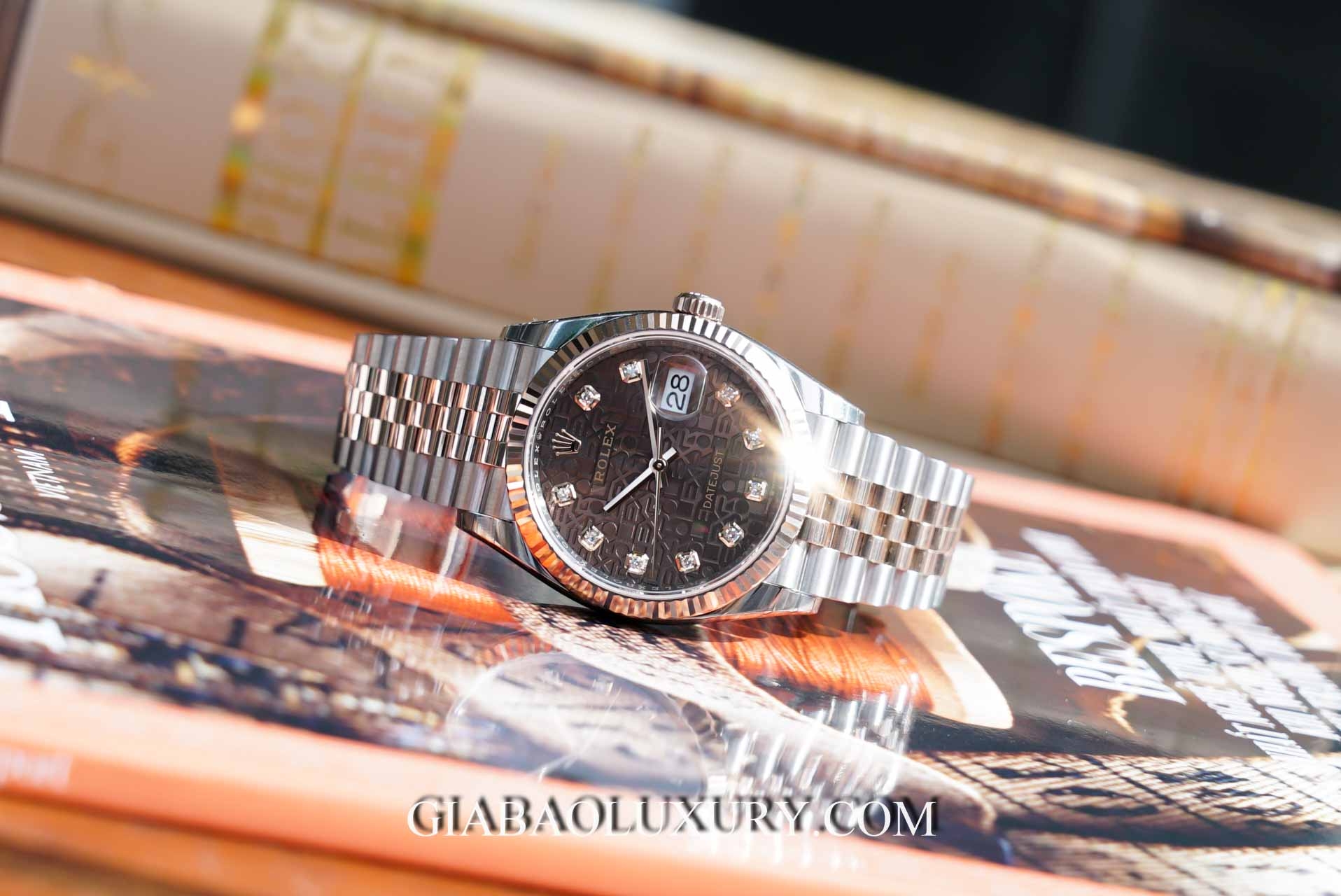 Đồng Hồ Rolex Datejust 126231 Mặt số vi tính chocolate