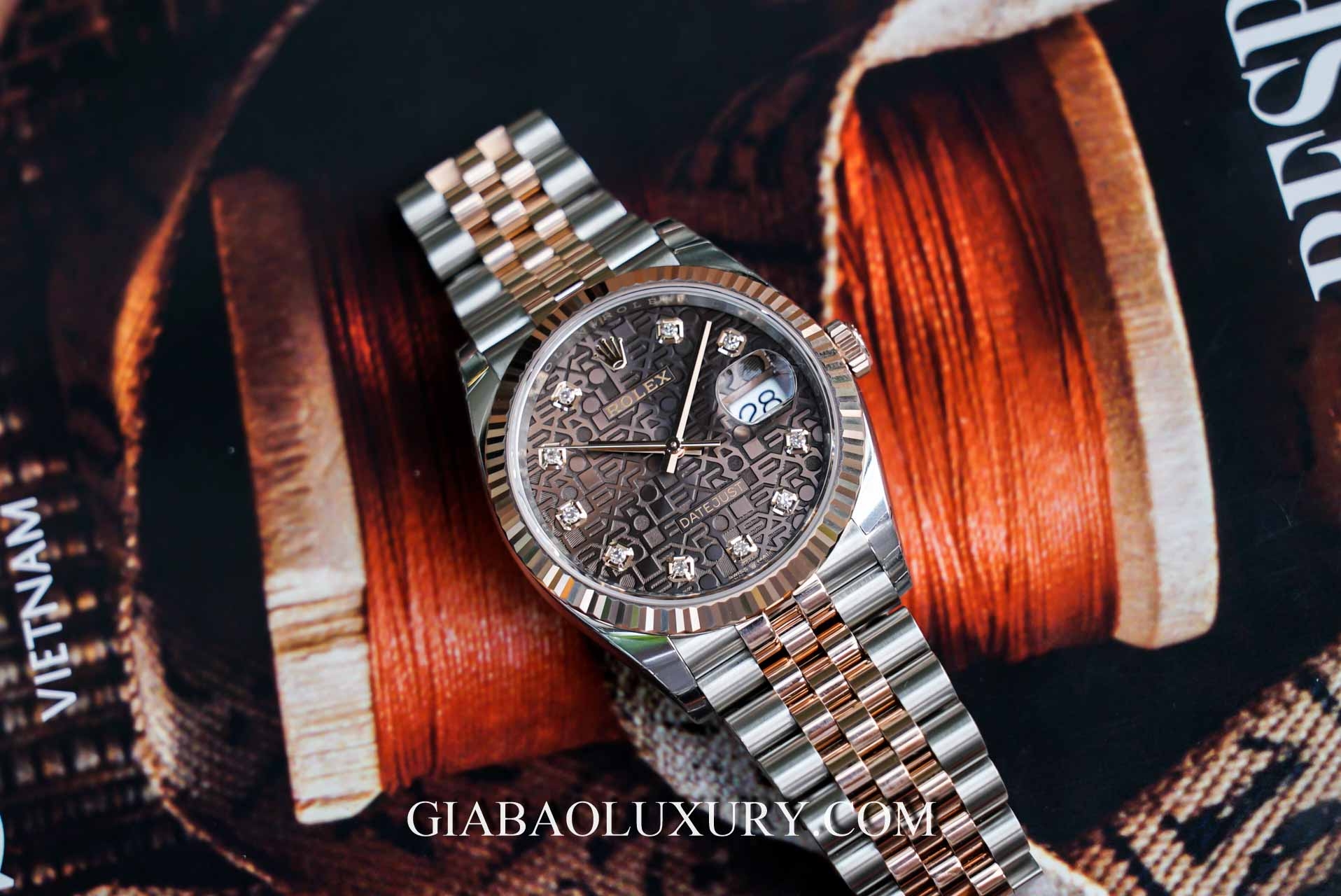 Đồng Hồ Rolex Datejust 126231 Mặt Số Vi Tính Chocolate