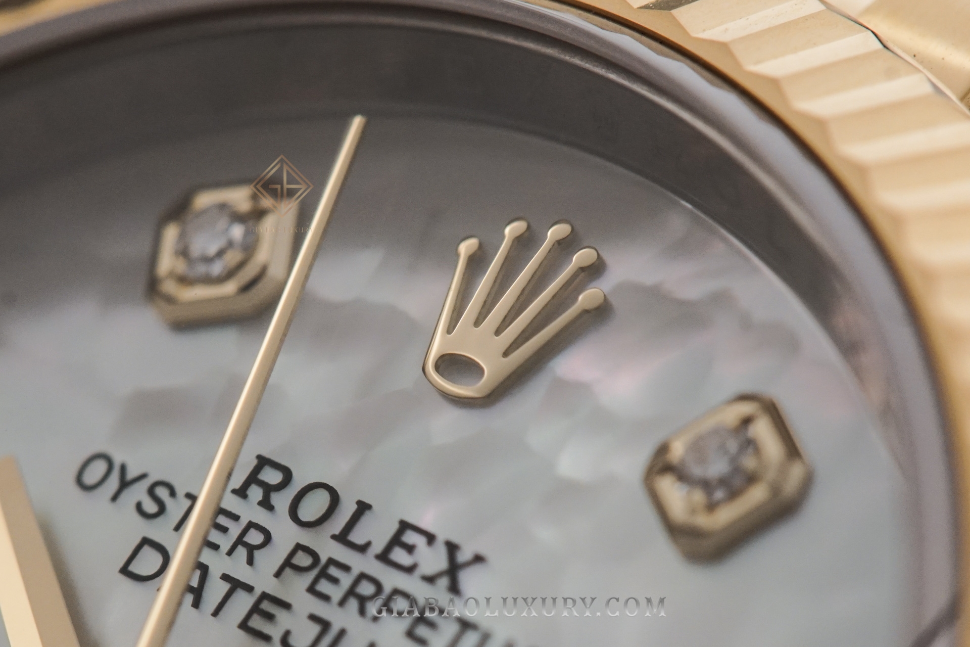 đồng hồ Rolex Datejust 36 126233 với mặt số vỏ trai trắng