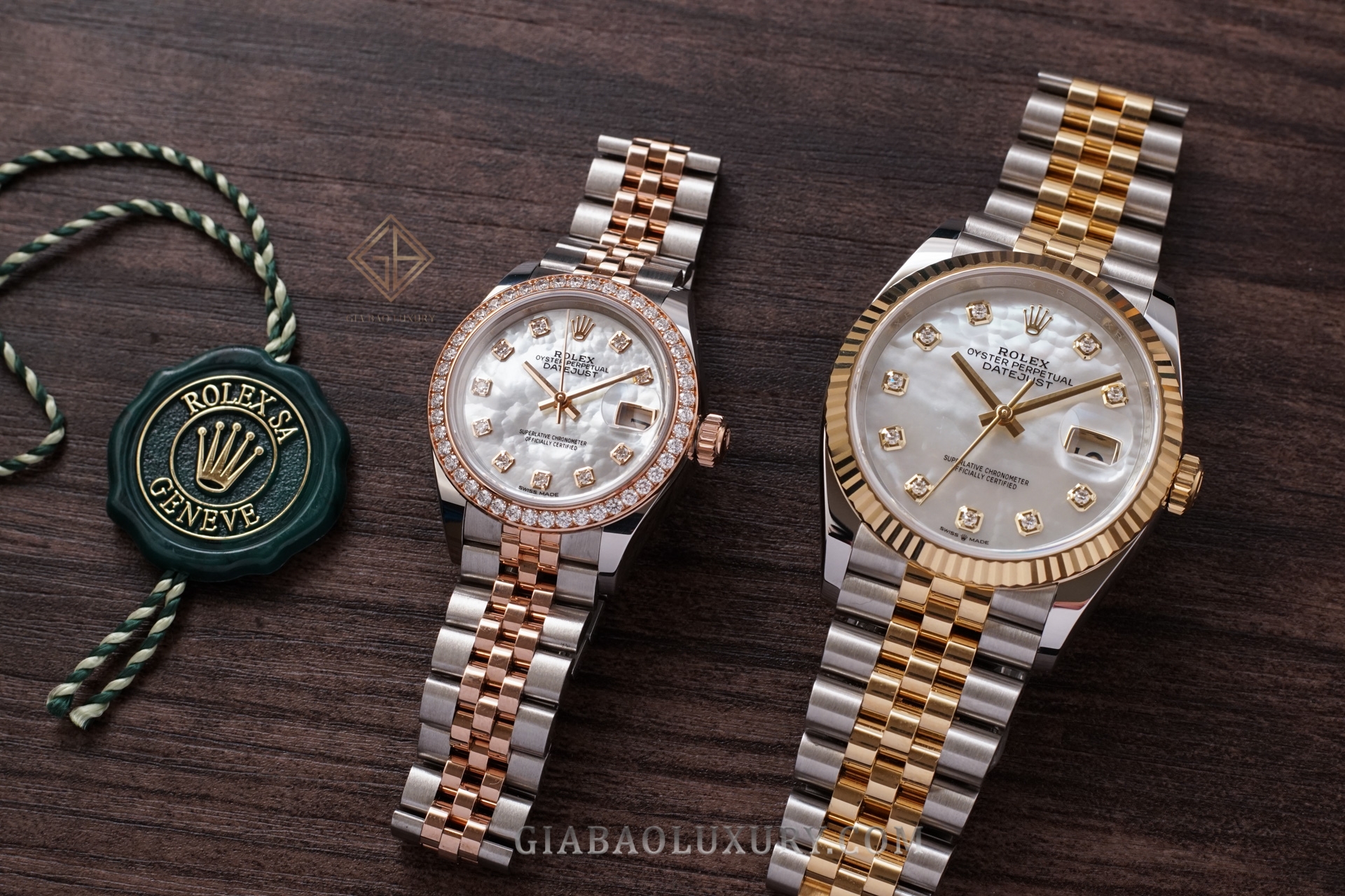 Đồng Hồ Rolex Lady-Datejust 279381RBR Mặt Số Vỏ Trai Trắng