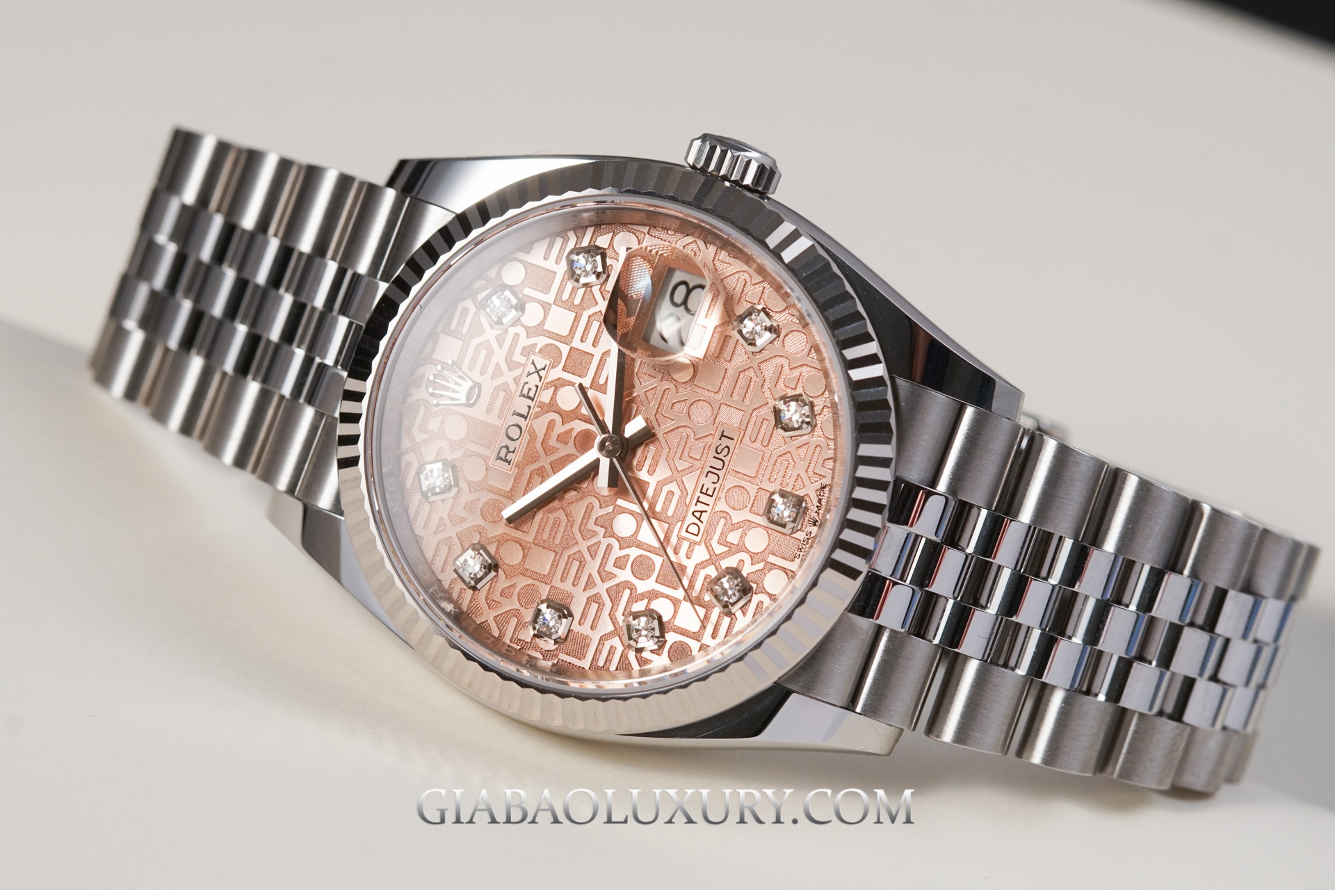 Đồng Hồ Rolex Datejust 36 126234 Mặt Số Vi Tính Hồng