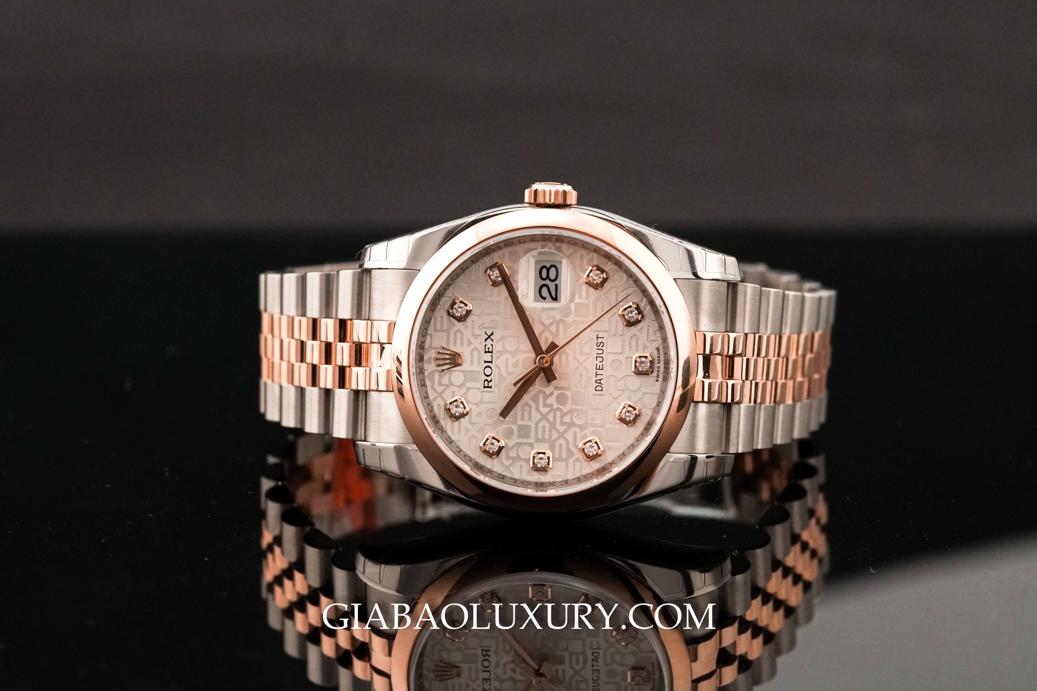 Đồng Hồ Rolex Datejust 116201 Mặt Vi Tính Trắng