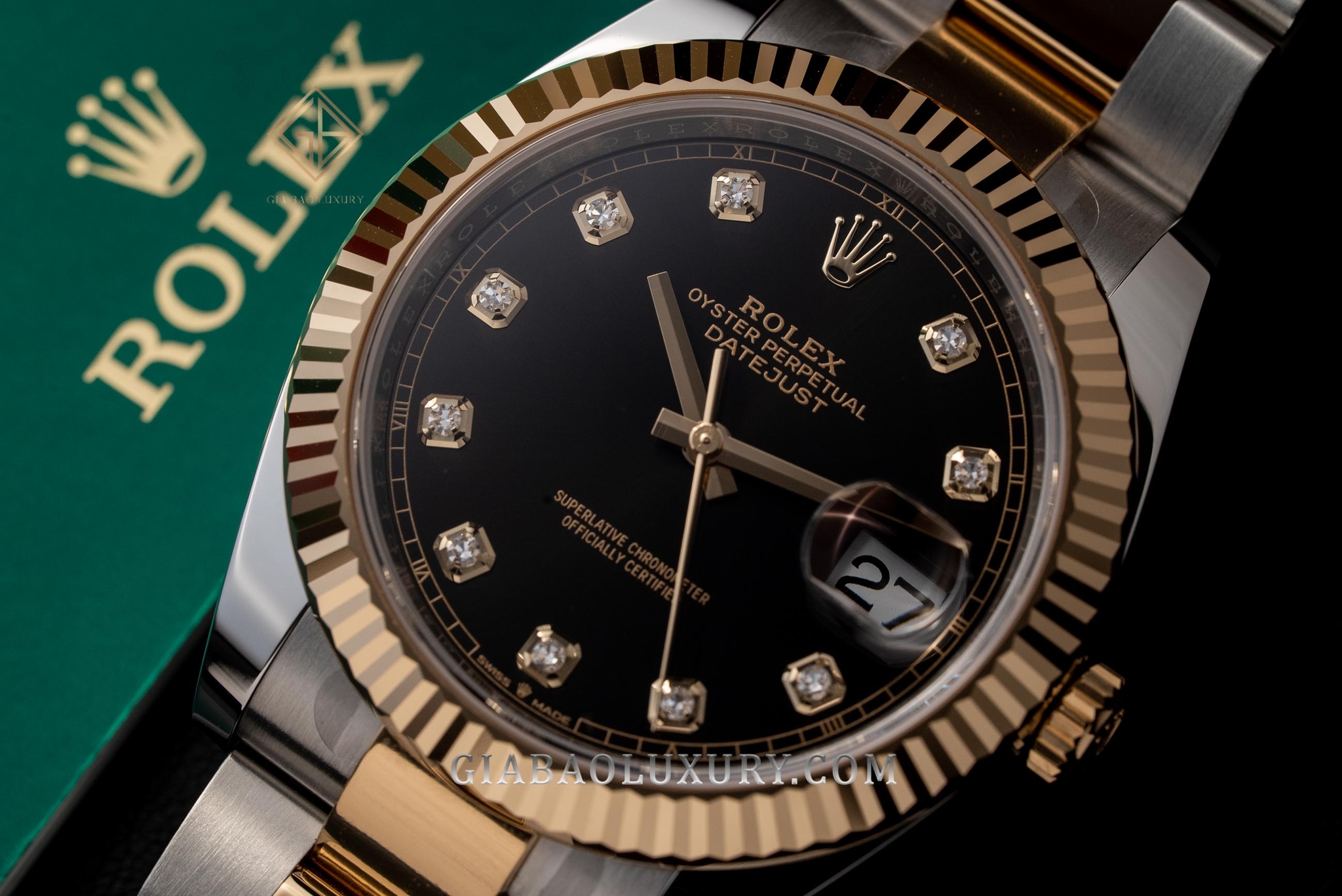 Đồng Hồ Rolex Datejust 41 126333 Mặt Số Đen Dây Đeo Oyster