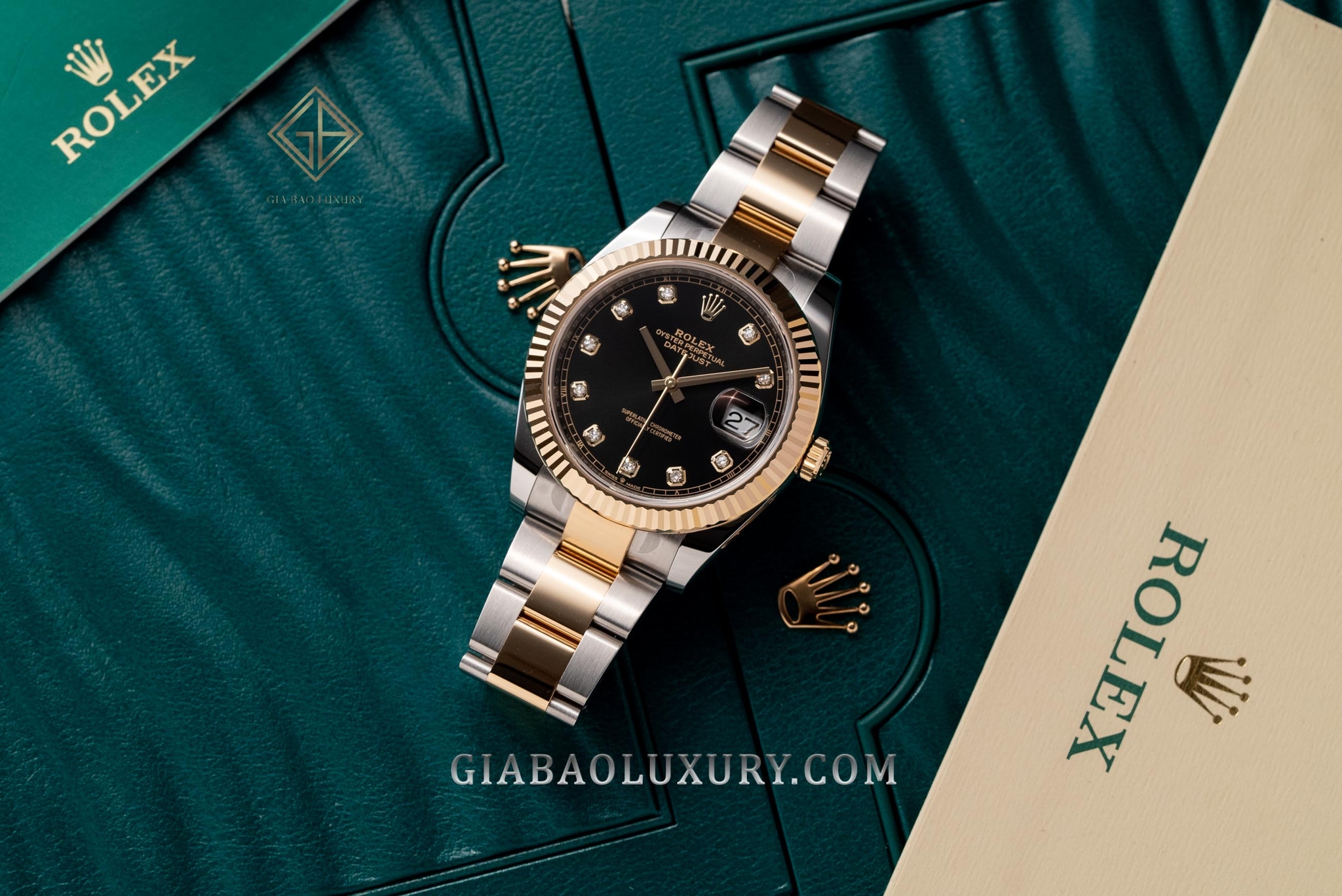 Đồng Hồ Rolex Datejust 41 126333 Mặt Số Đen Dây Đeo Oyster