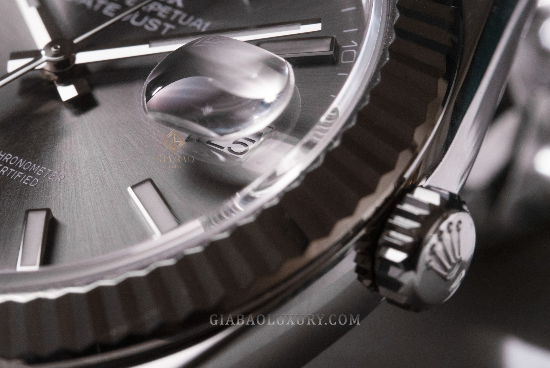 Đồng hồ Rolex Datejust 41 126334 Mặt Số Rhodium Cọc Dạ Quang