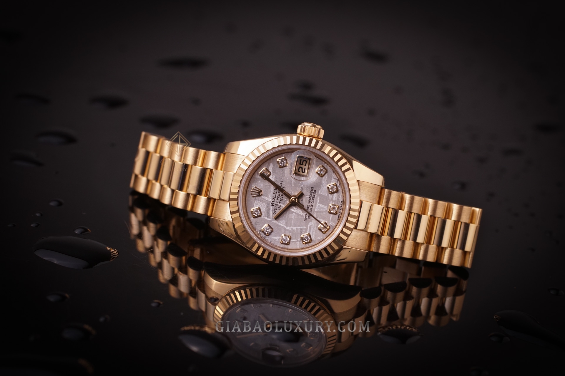 Đồng Hồ Rolex Lady Datejust 179178 Mặt Số Thiên Thạch