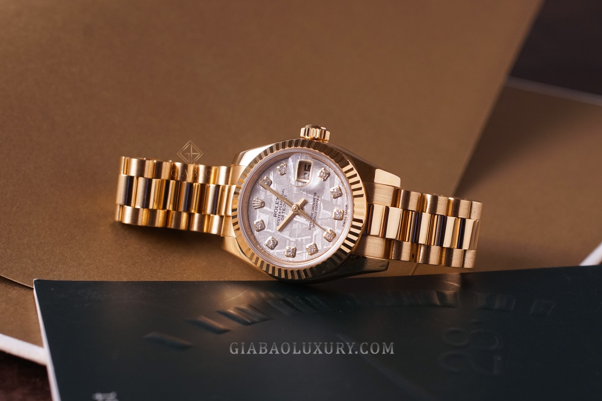 Đồng Hồ Rolex Lady Datejust 179178 Mặt Số Thiên Thạch