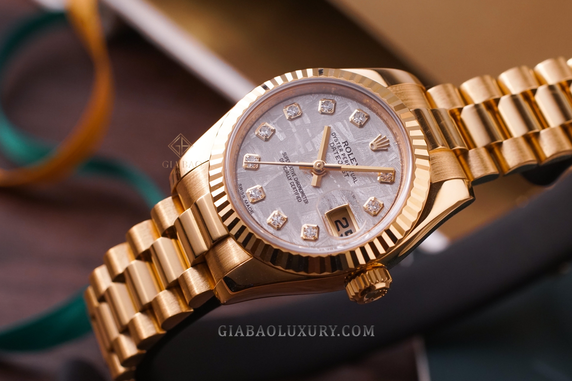 Đồng Hồ Rolex Lady Datejust 179178 Mặt Số Thiên Thạch