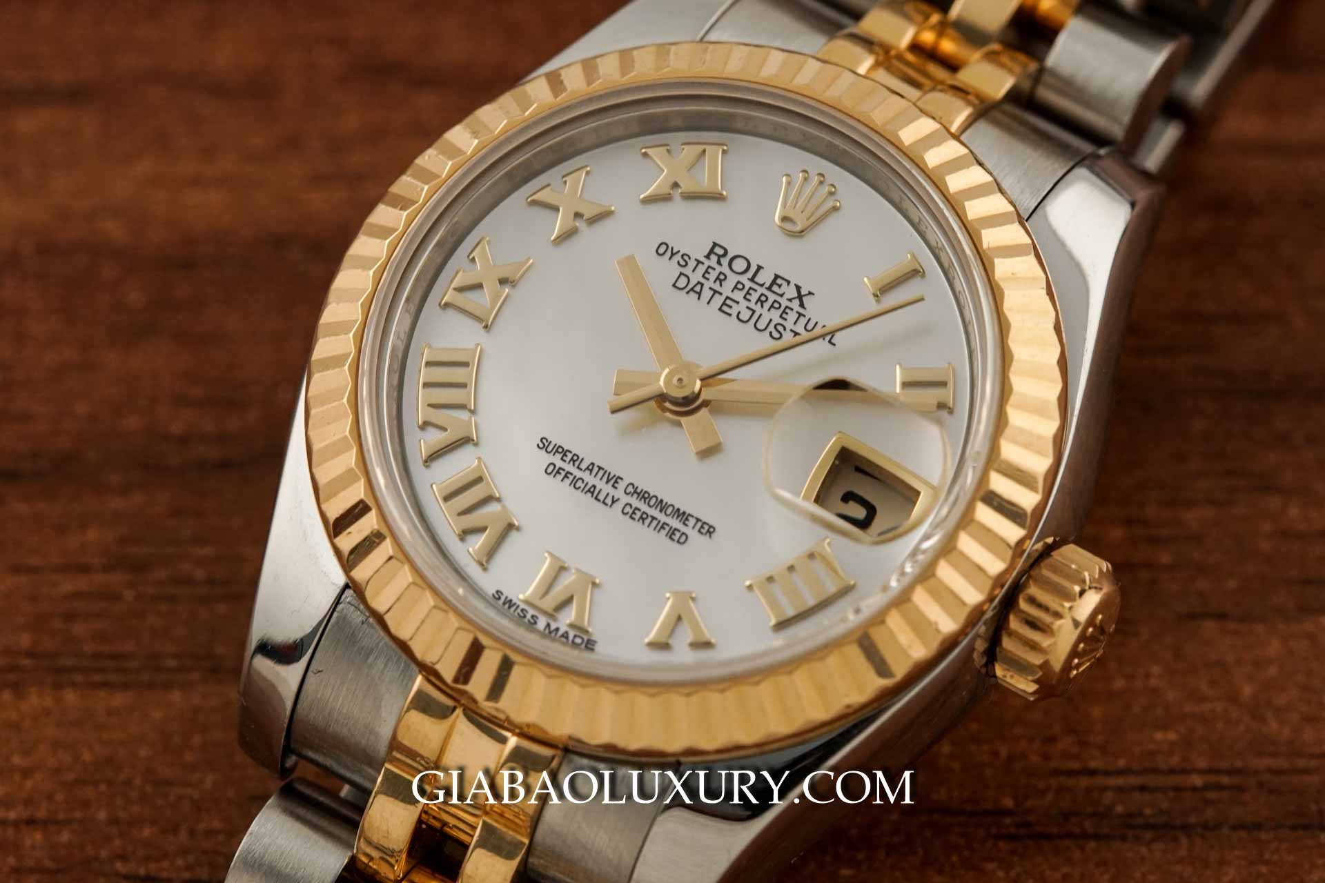 Đồng hồ Rolex Lady-Datejust 179173 Mặt số khảm trai