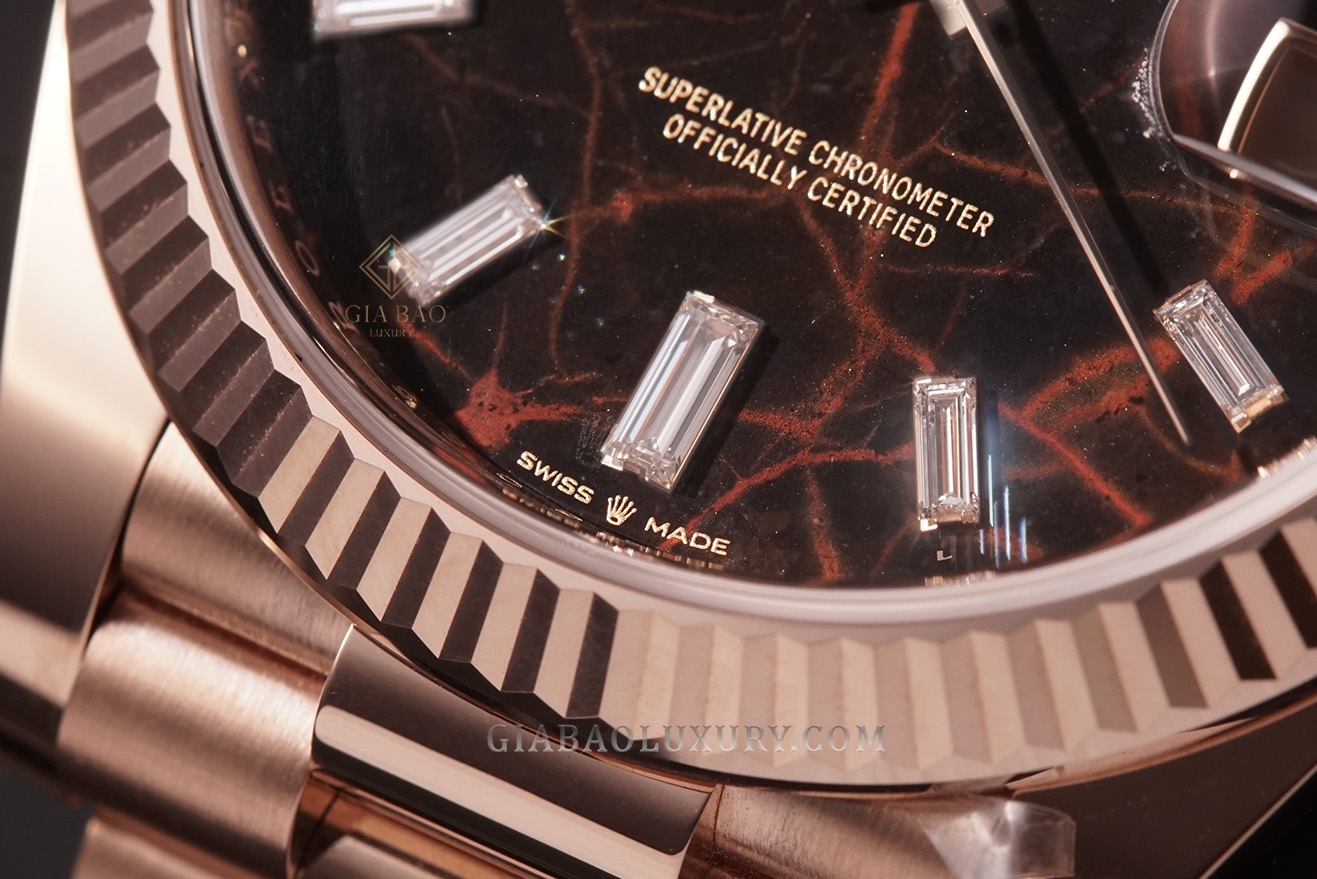 Đồng Hồ Rolex Day-Date 40 228235 Mặt Số Eisenkiesel (New Model 2021)