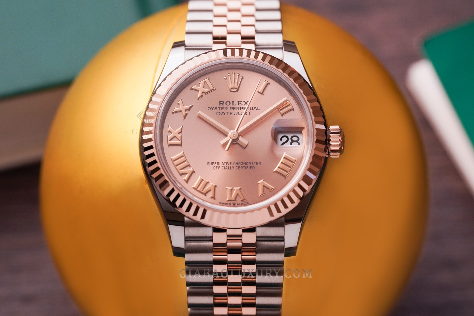 Đồng Hồ Rolex Datejust 31 278271 Mặt Số Hồng Cọc Số La Mã