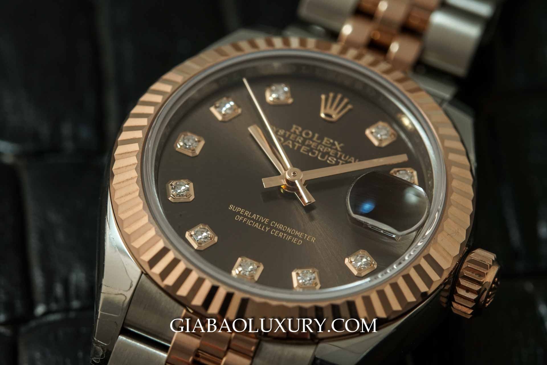 Đồng hồ Rolex Lady Datejust 279171 Mặt số Chocolate