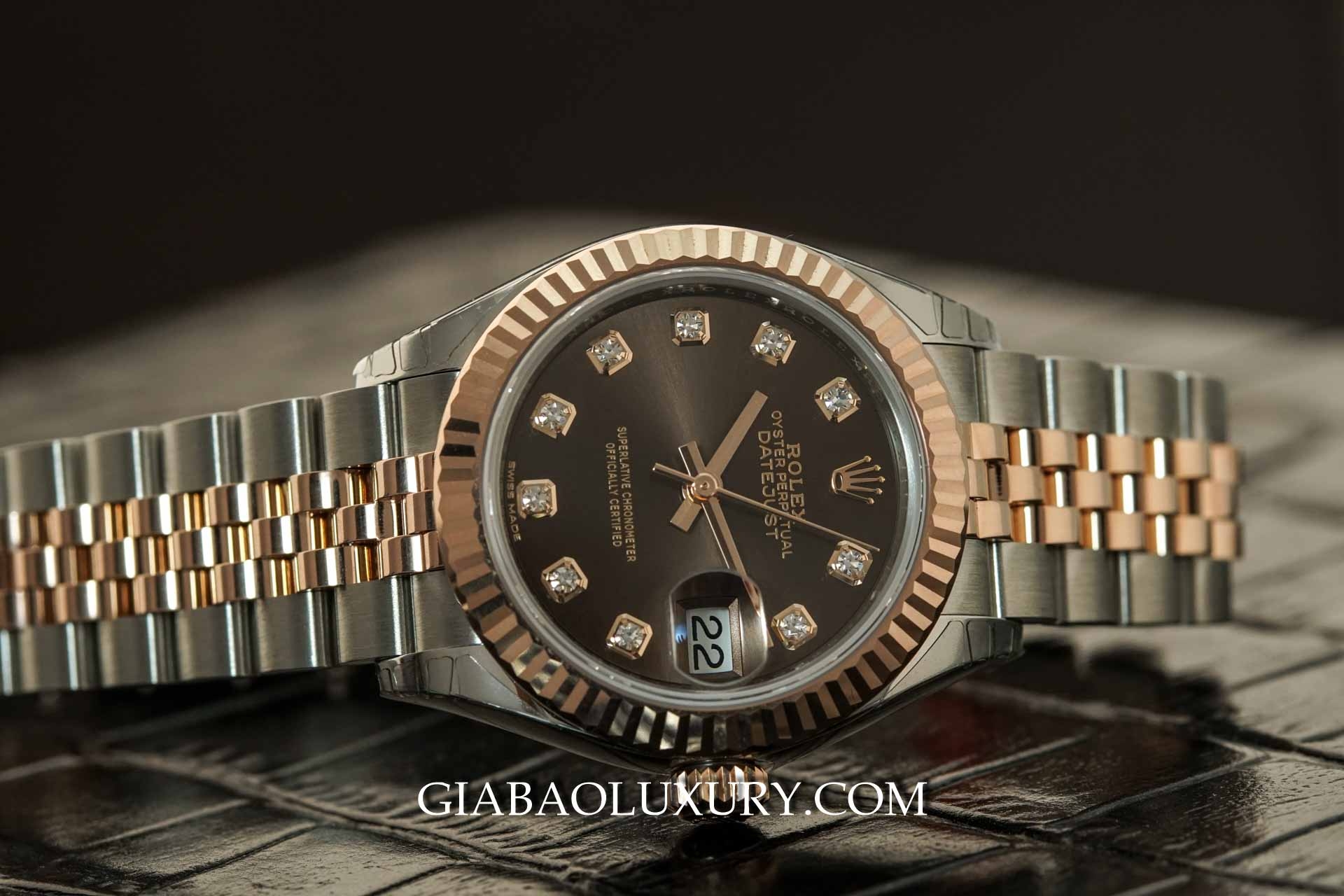 Đồng hồ Rolex Lady Datejust 279171 Mặt số Chocolate