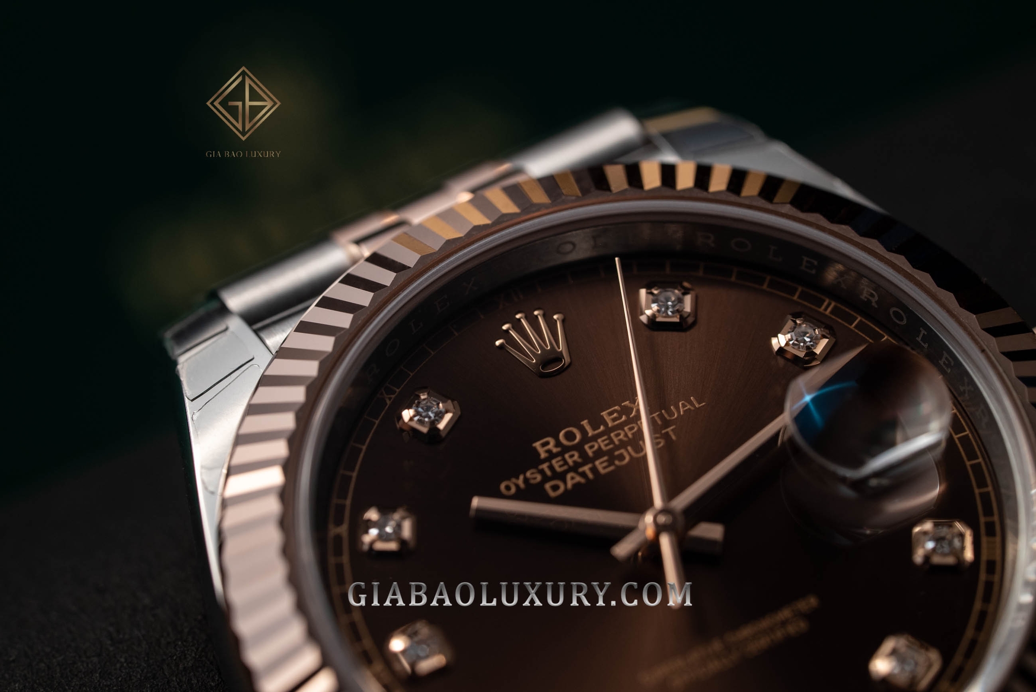 Đồng Hồ Rolex Datejust 41 126331 Mặt Số Chocolate Nạm Kim Cương