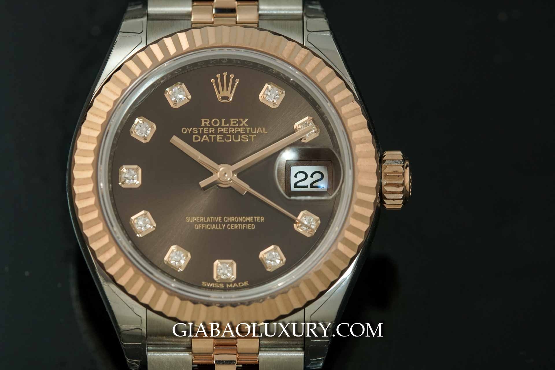 Đồng hồ Rolex Lady Datejust 279171 Mặt số Chocolate