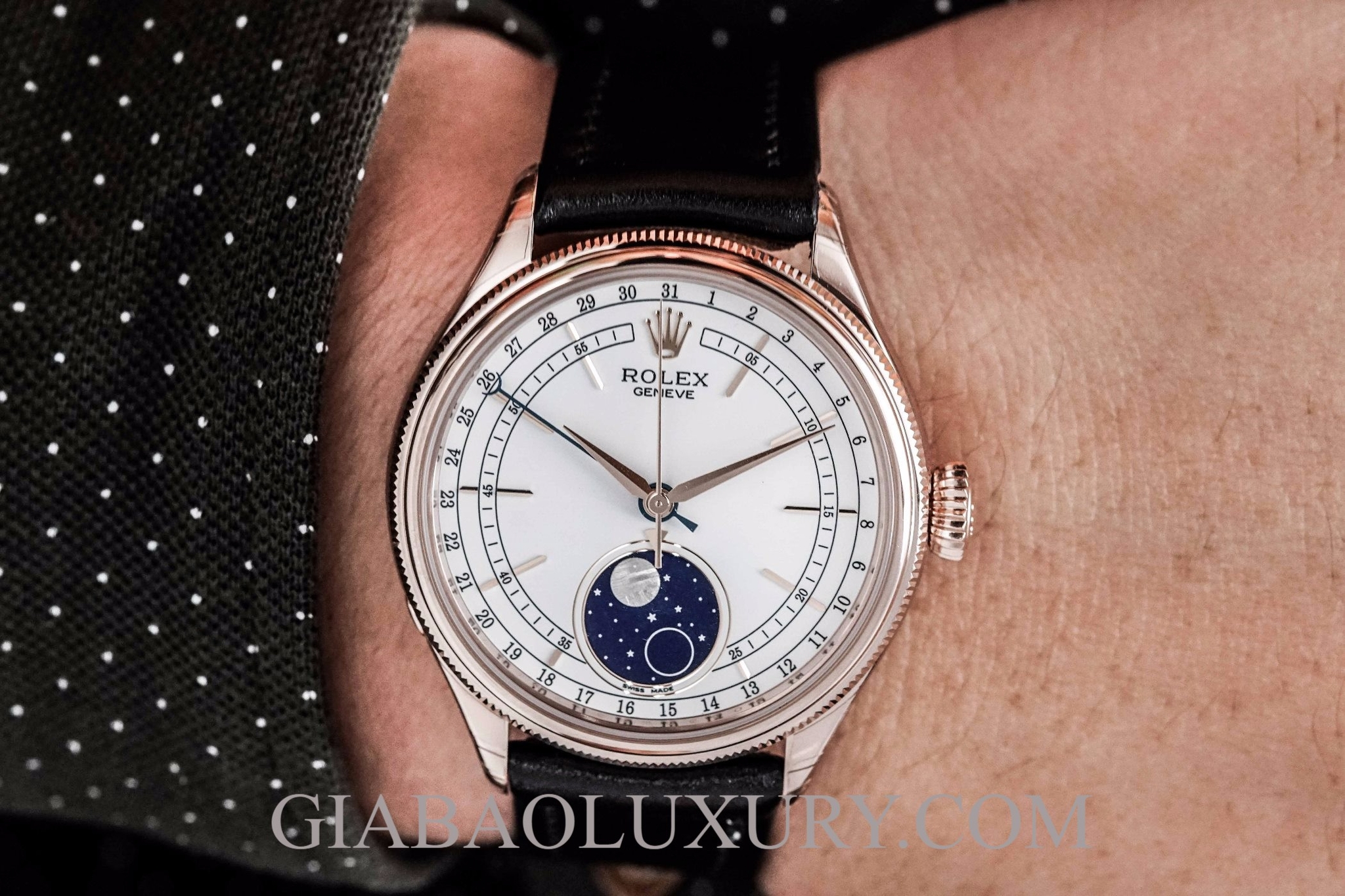 Đồng Hồ Rolex Cellini Moonphase 50535 Chính Hãng