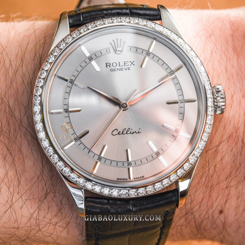 Đồng Hồ Rolex Cellini Time 50609RBR Mặt Số Bạc