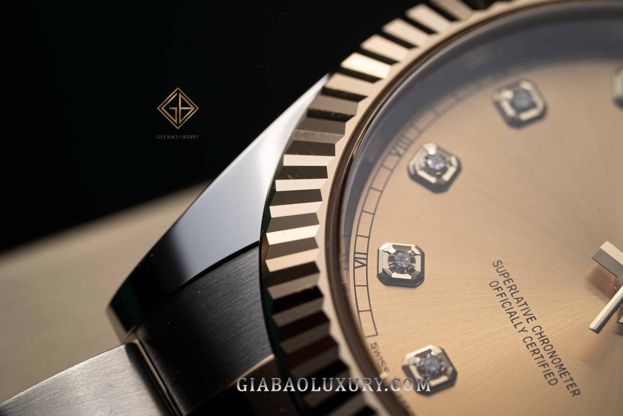 Đồng Hồ Rolex Datejust 41 126333 Mặt Số Champagne Nạm Kim Cương Dây Đeo Oyster