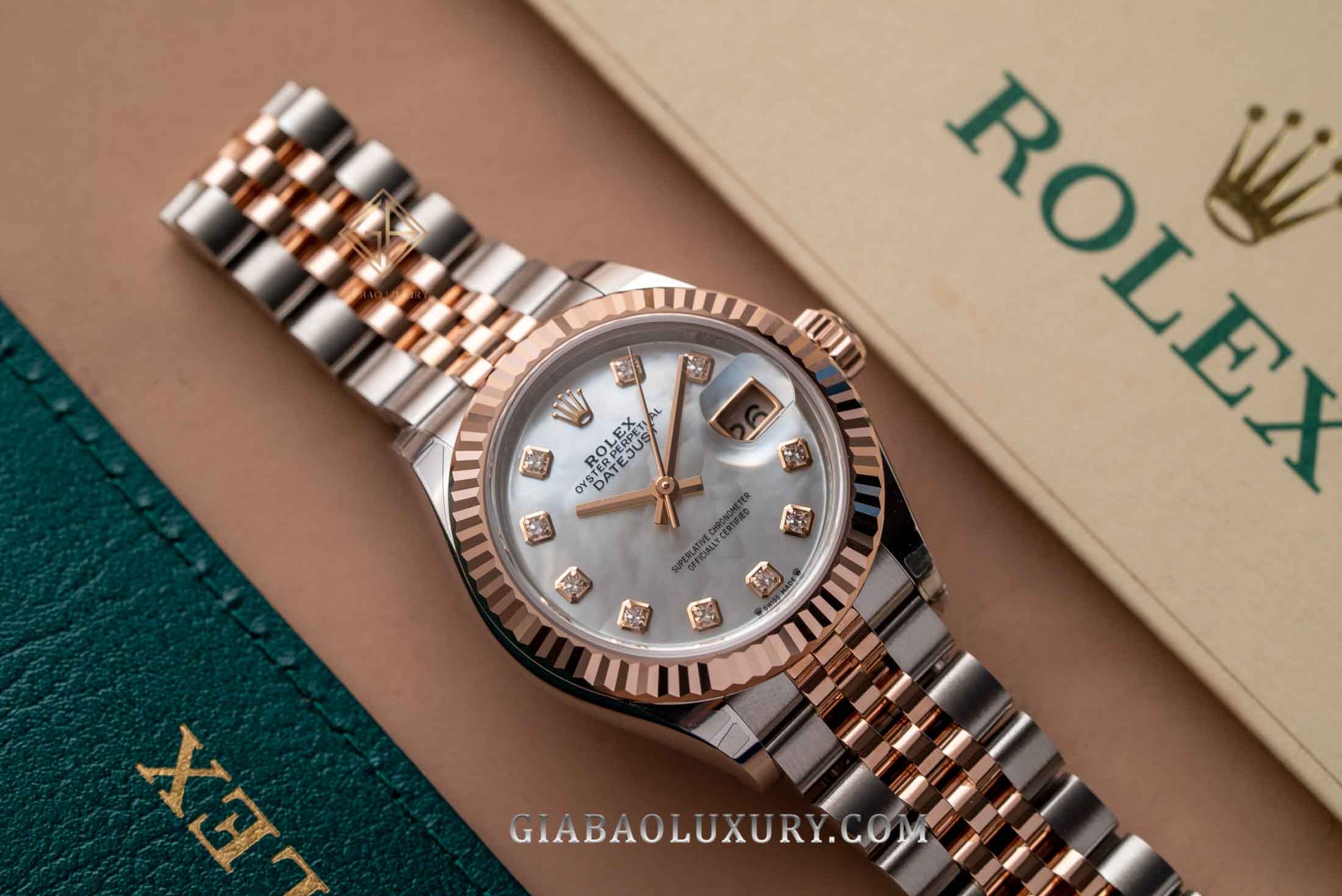 Đồng Hồ Rolex Datejust 31 278271 Mặt Số Vỏ Trai Trắng