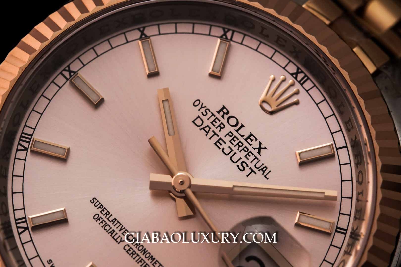 Đồng Hồ Rolex Oyster Perpetual Datejust 116231 Mặt Phớt Hồng