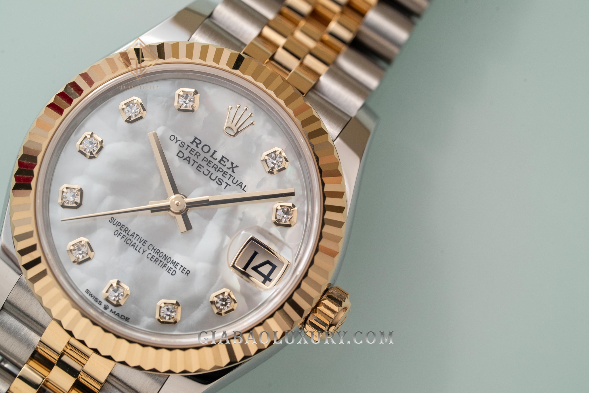 Đồng Hồ Rolex Datejust 31 278273 Mặt Vỏ Trai Trắng