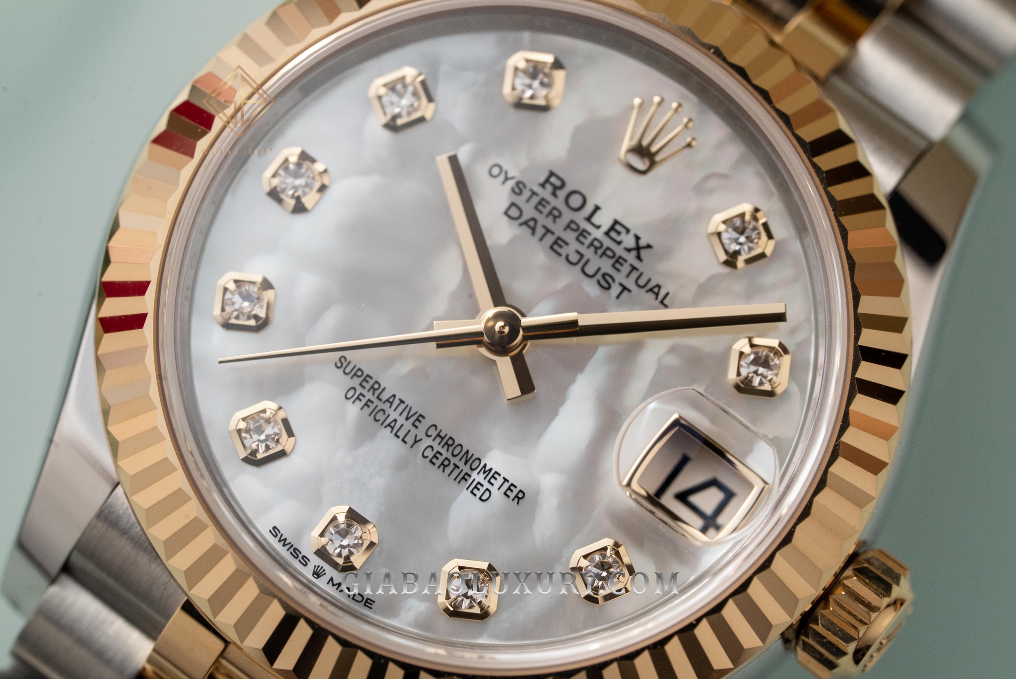 Đồng Hồ Rolex Datejust 31 278273 Mặt Vỏ Trai Trắng
