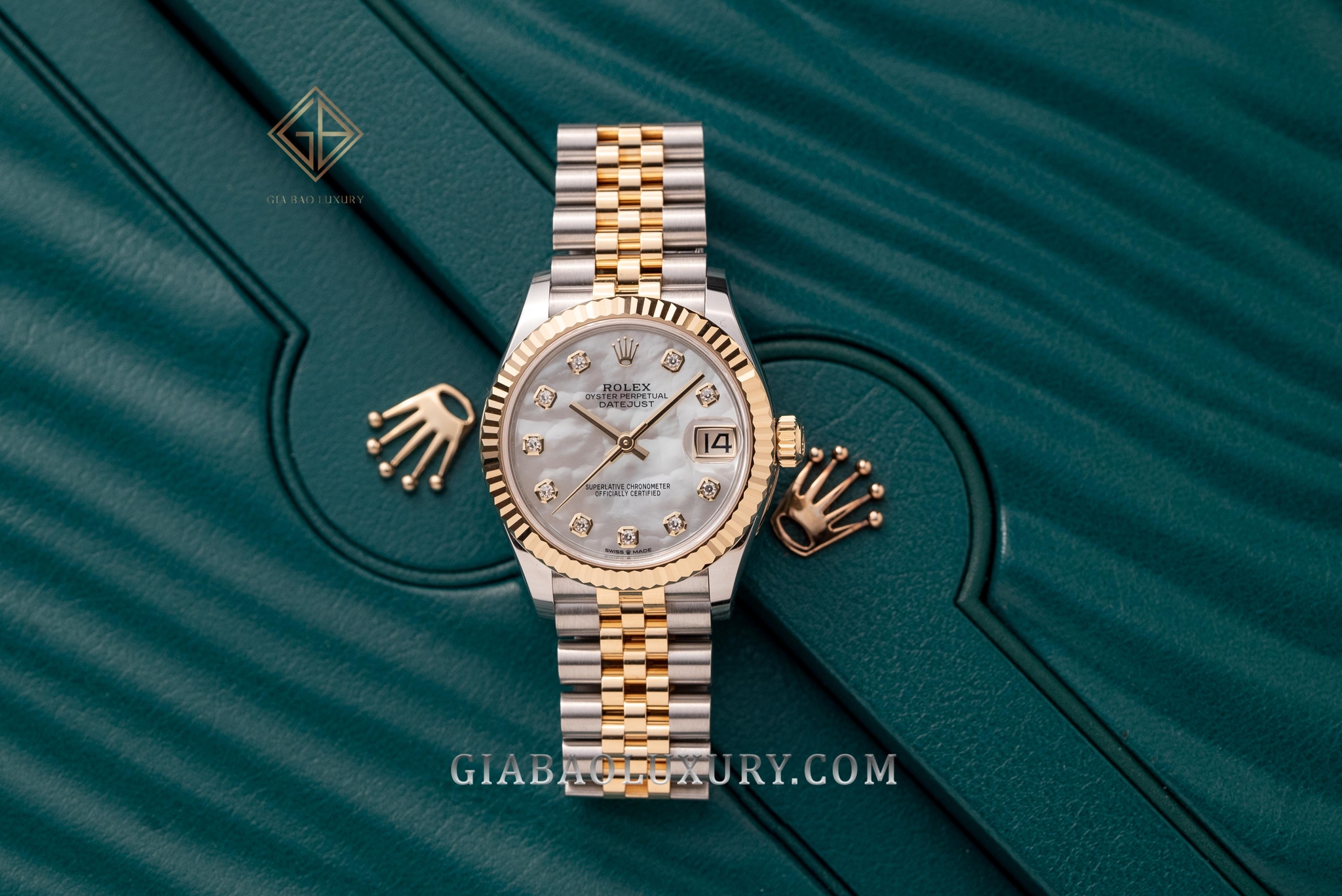 Đồng Hồ Rolex Datejust 31 278273 Mặt Vỏ Trai Trắng