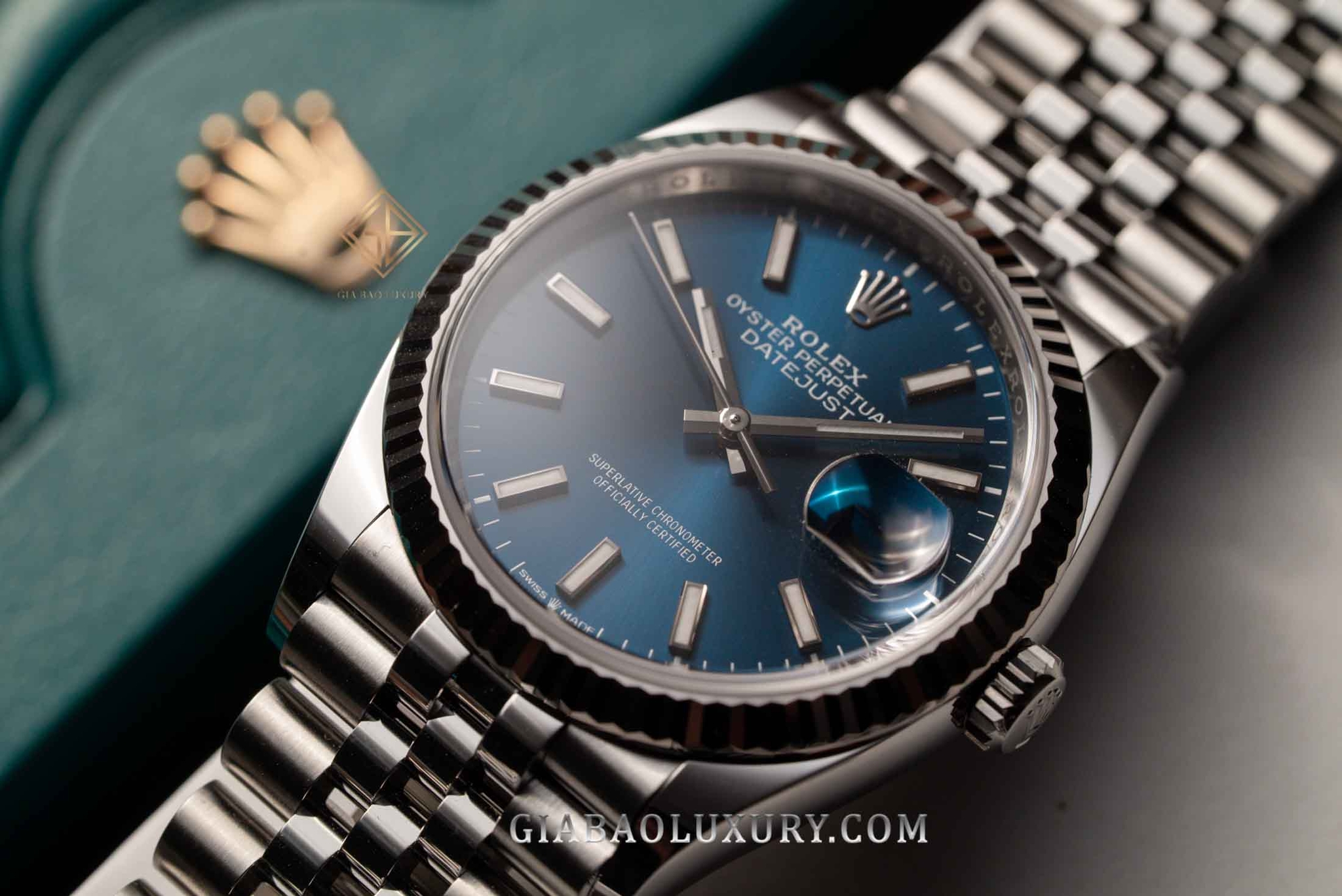 Đồng Hồ Rolex Datejust 36 126234 Mặt Số Xanh