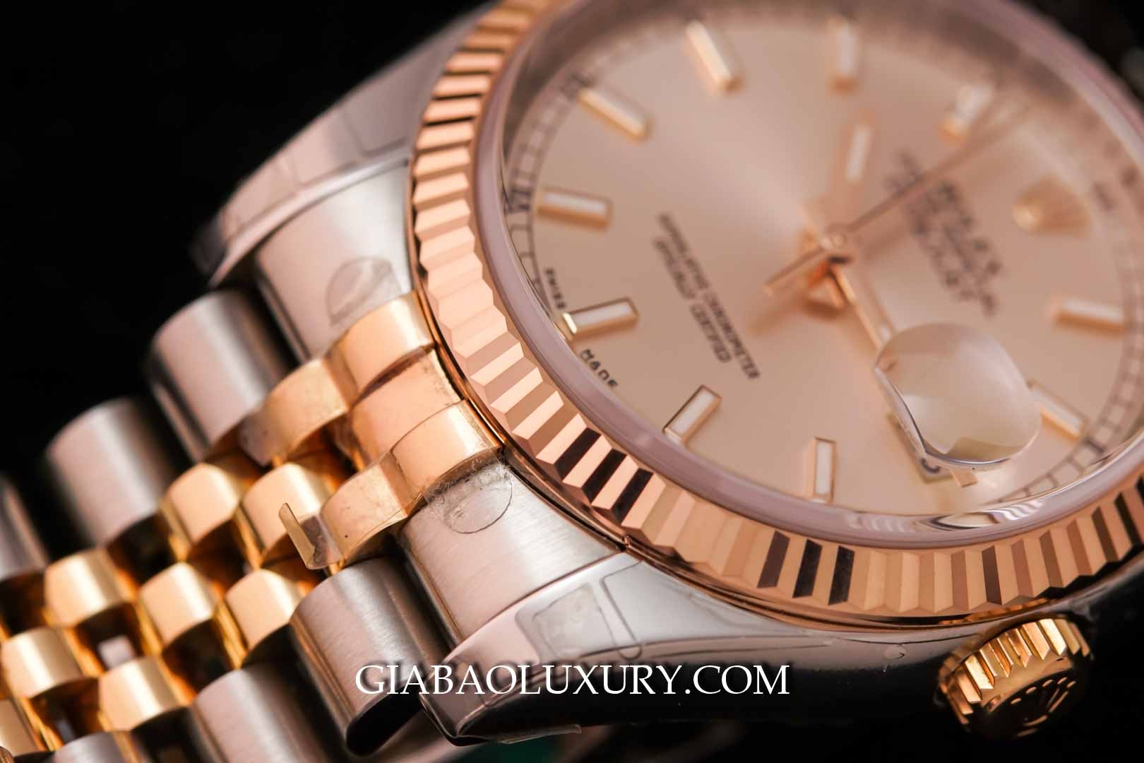Đồng Hồ Rolex Oyster Perpetual Datejust 116231 Mặt Phớt Hồng