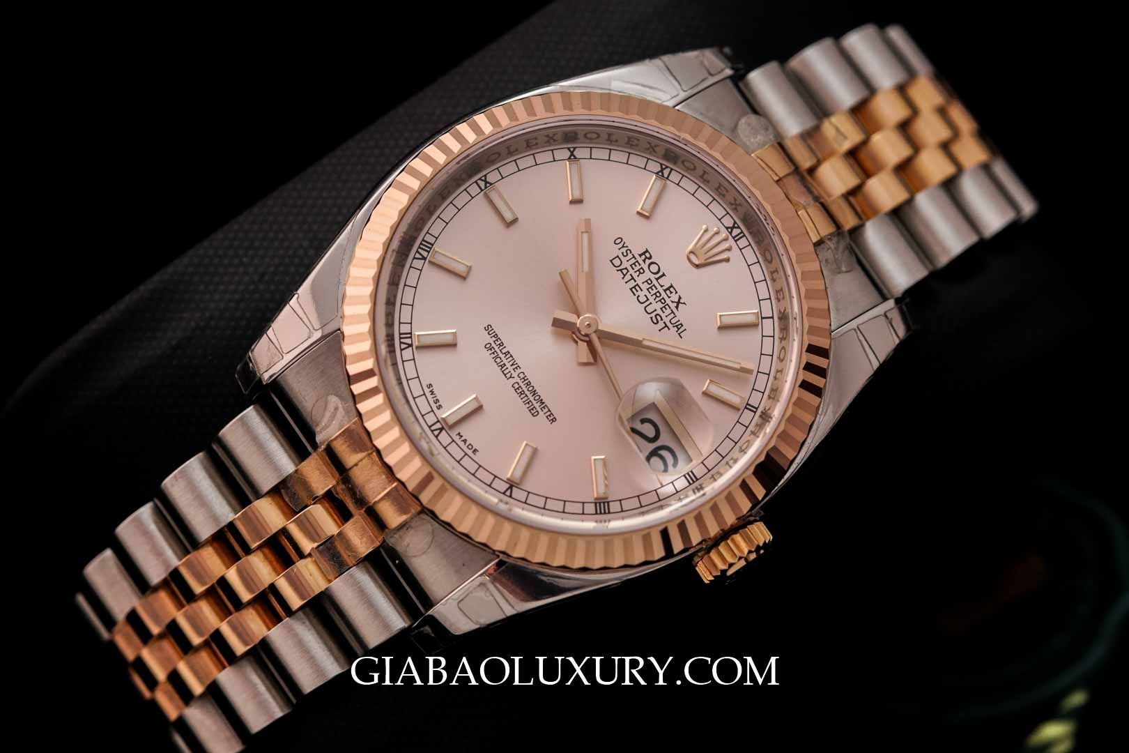Đồng Hồ Rolex Oyster Perpetual Datejust 116231 Mặt Phớt Hồng