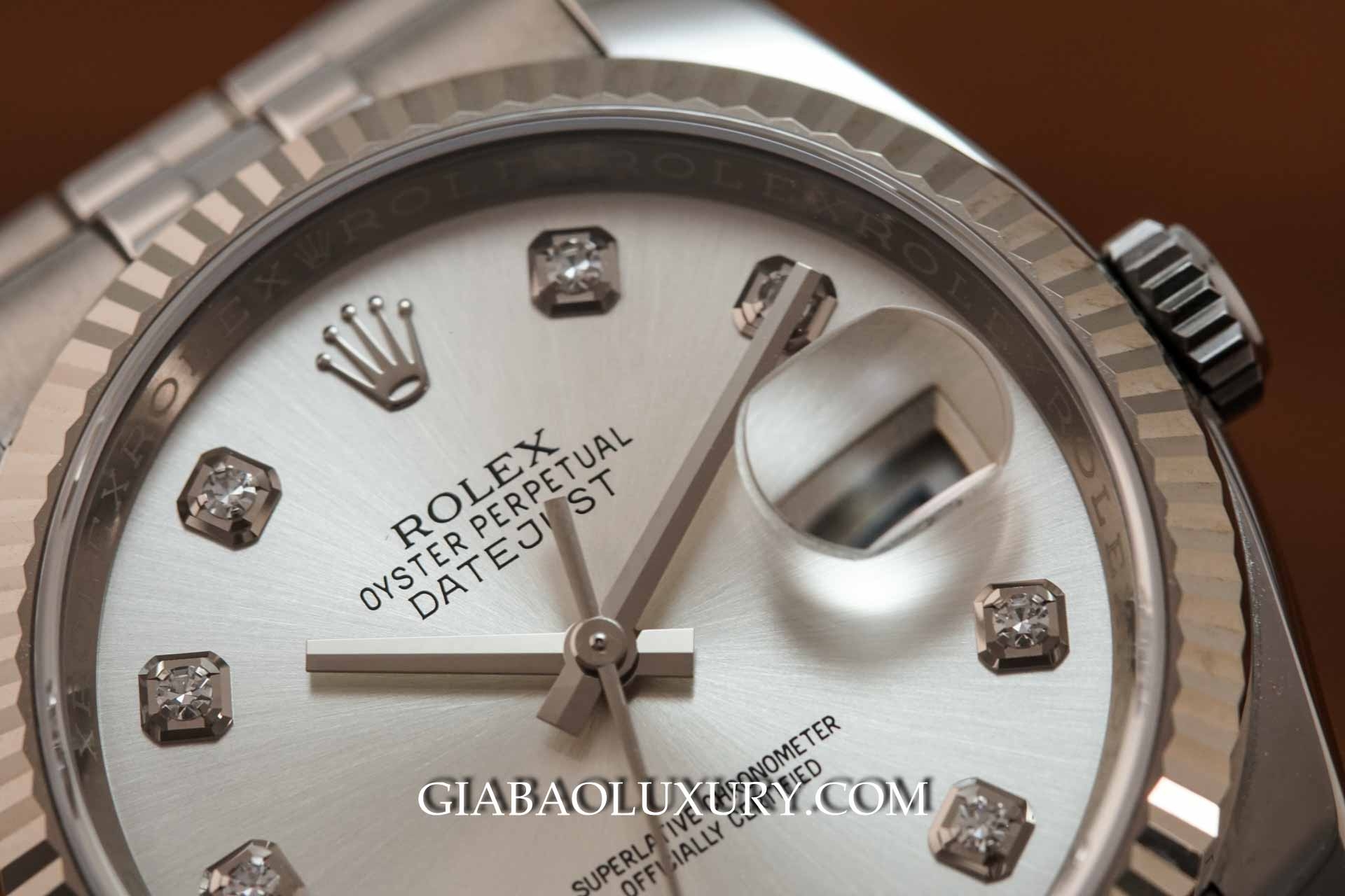 Đồng Hồ Rolex Oyster Perpetual Datejust 116234 Mặt số bạc