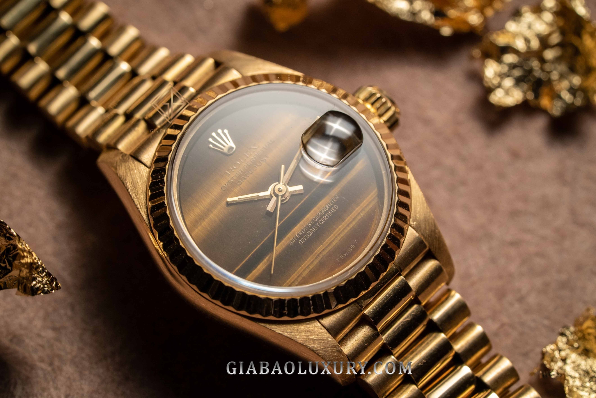 Đồng Hồ Rolex Lady Datejust 69178 Mặt Số Tiger Eye