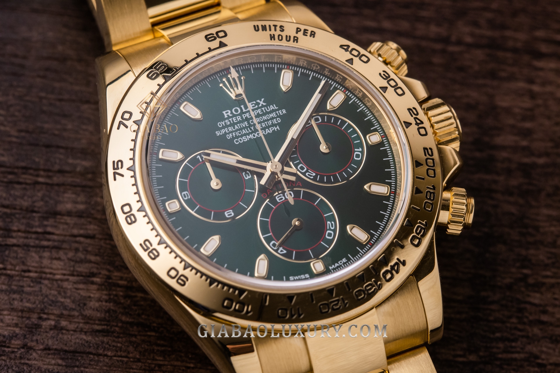 Đồng Hồ Rolex Cosmograph Daytona 116508 Mặt Số Xanh Lá