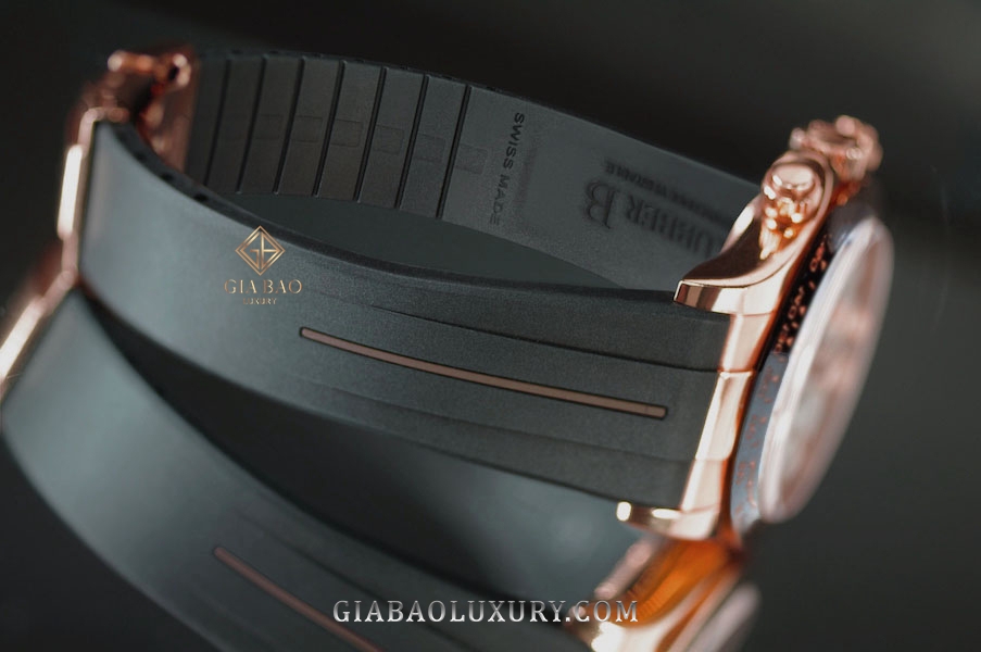 Dây cao su Rubber B cho đồng hồ Rolex Daytona phiên bản dây da vỏ vàng hồng - Classic Series VulChromatic® Hi-Rise