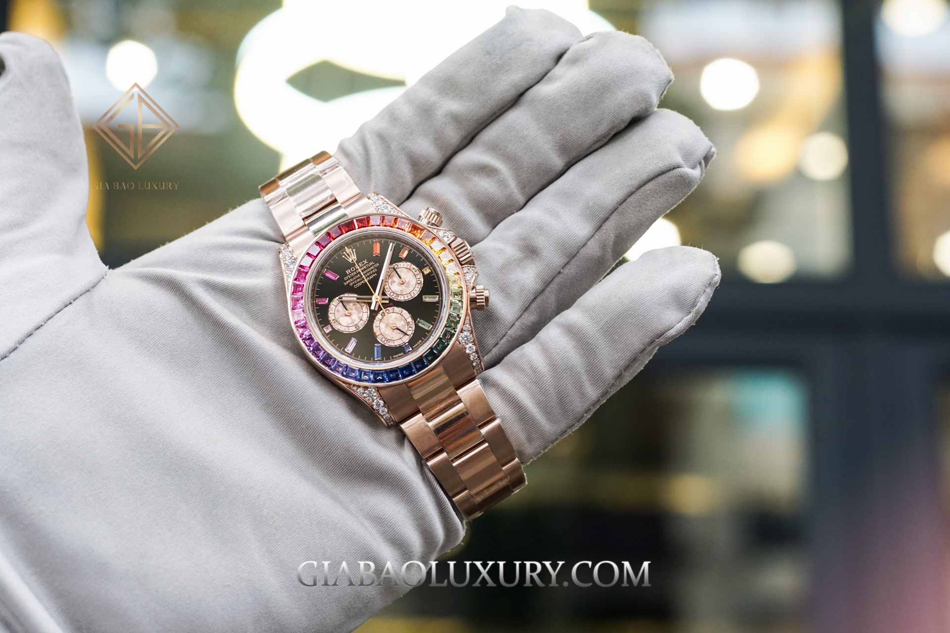 đồng hồ Rolex Daytona Rainbow Everose Gold 116595RBOW