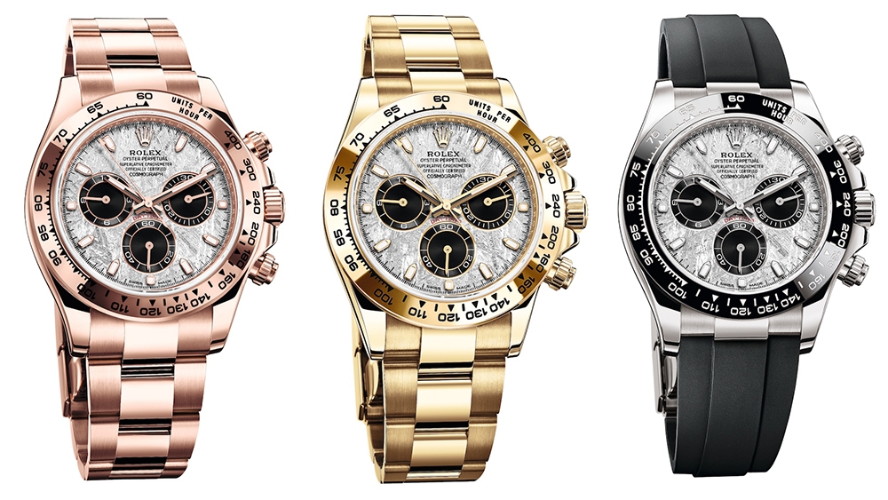 Đồng hồ Rolex Cosmograph Daytona với mặt số thiên thạch 2021