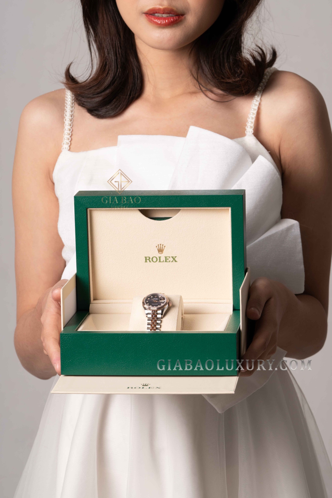 Đồng Hồ Rolex Lady-Datejust 279171 Mặt Số Tím Nạm Kim Cương