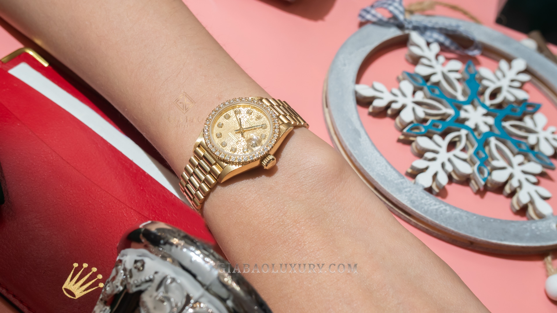 Đồng hồ Rolex Oyster Perpetual Datejust 69178 Mặt số vi tính vàng Champagne