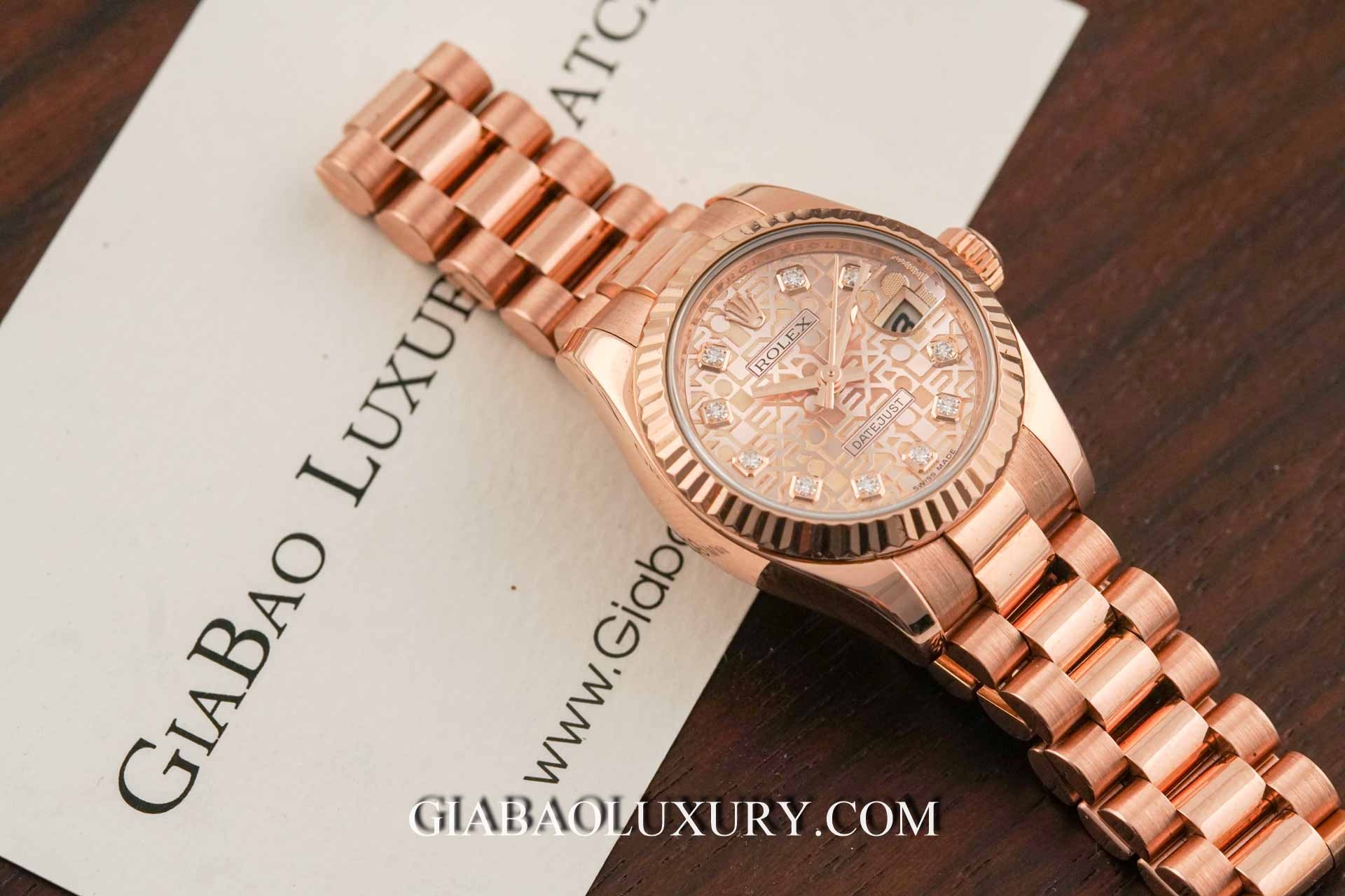 Đồng hồ Rolex Lady Datejust 179175 Mặt số vi tính