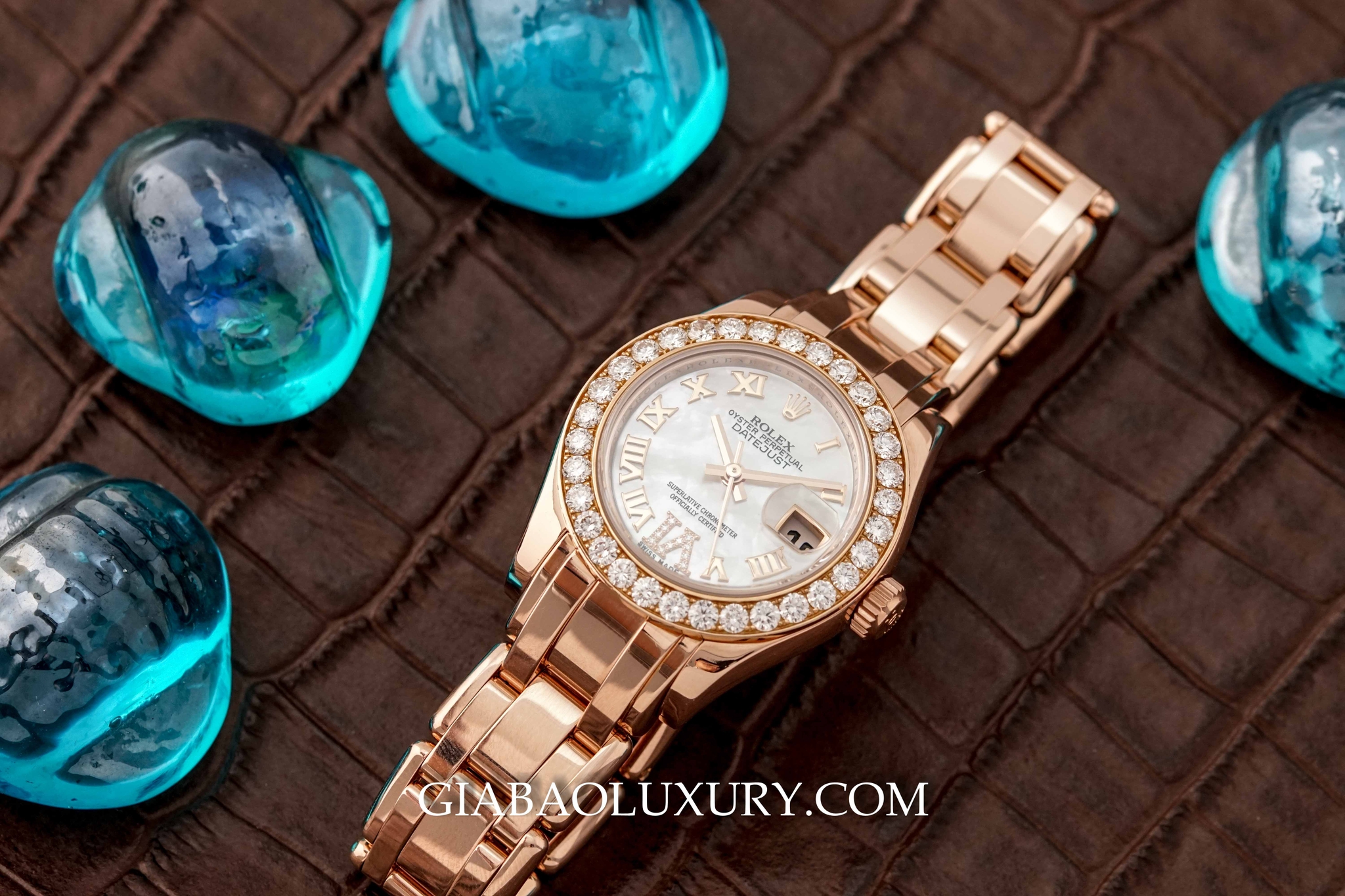 Đồng Hồ Rolex Datejust Lady Pearlmaster 29 mm Everose Gold 80315